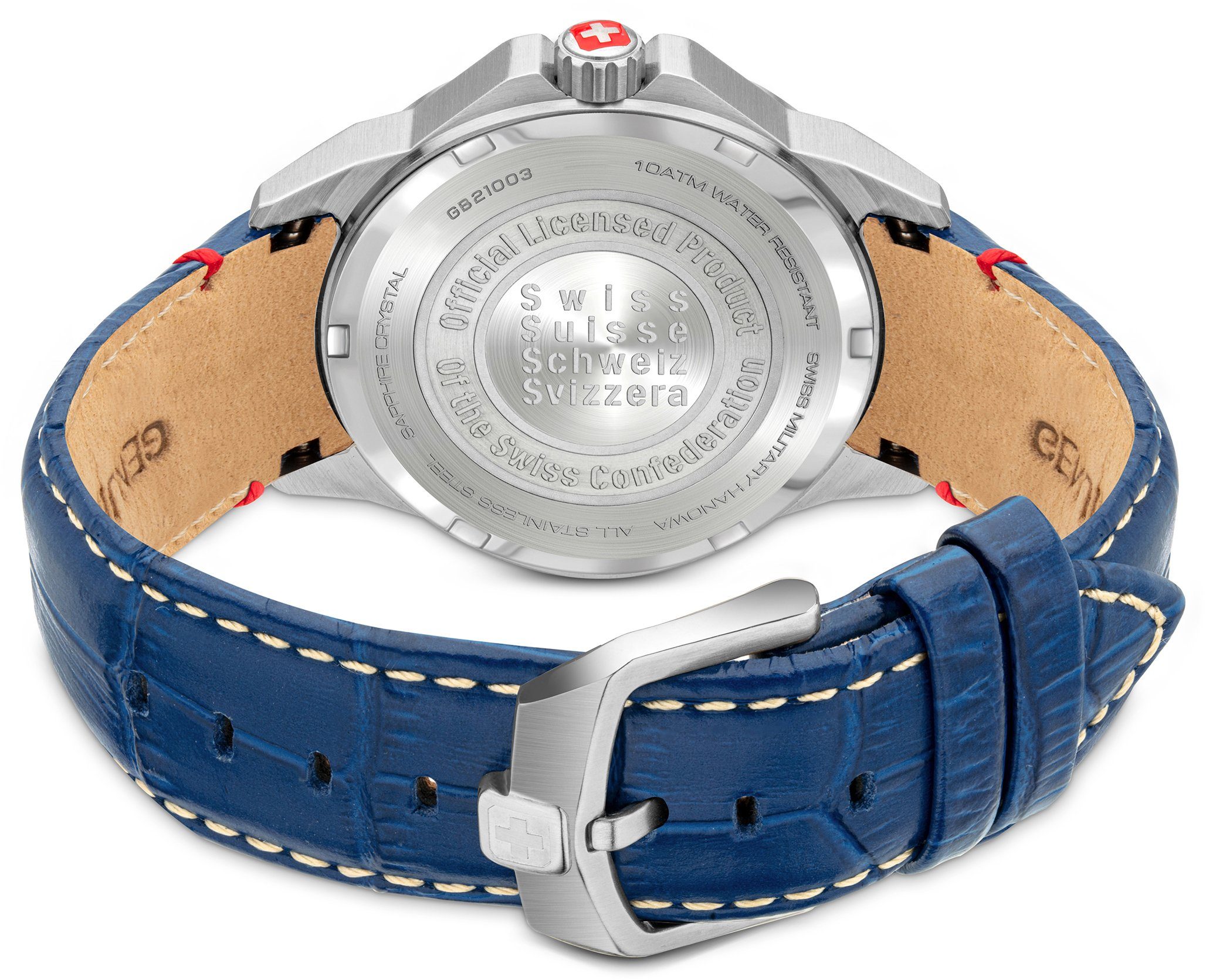 Military SMWGB2100301 Schweizer Swiss blau Uhr PUMA, Hanowa
