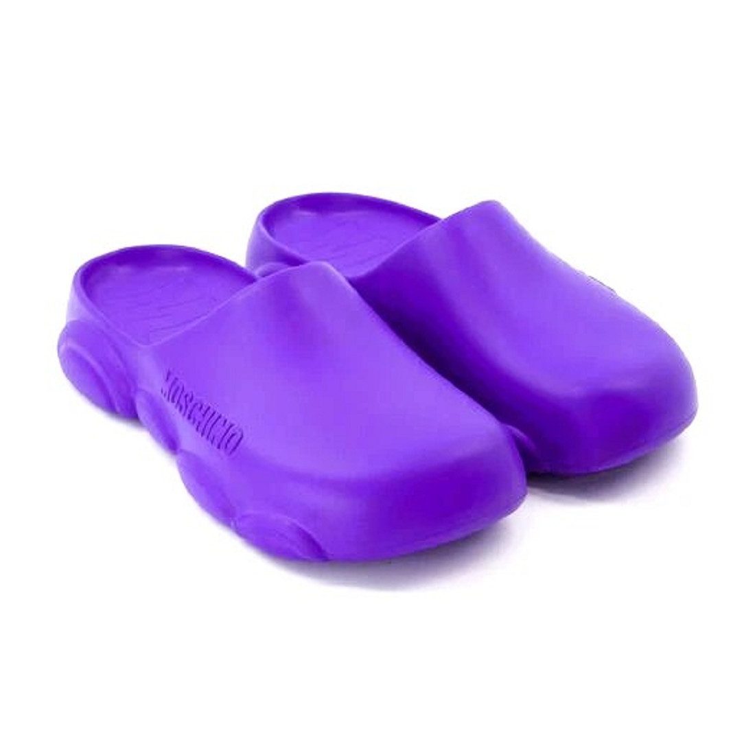 Moschino MOSCHINO SCARPAD. RUBBER 30 GUMMYBEAR VIOLA. Herren Сандалі Clog Logoprägung