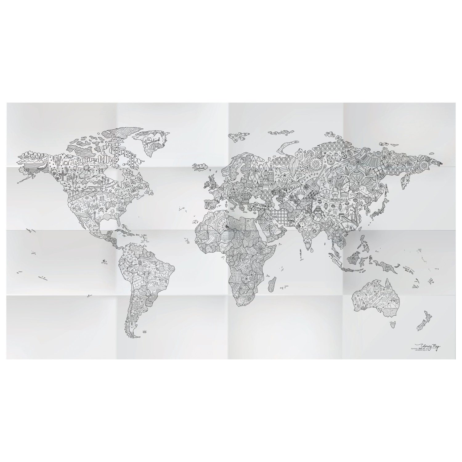 Awesome Maps Notizbuch Travel Journal / A5 / Hardcover / Blanko