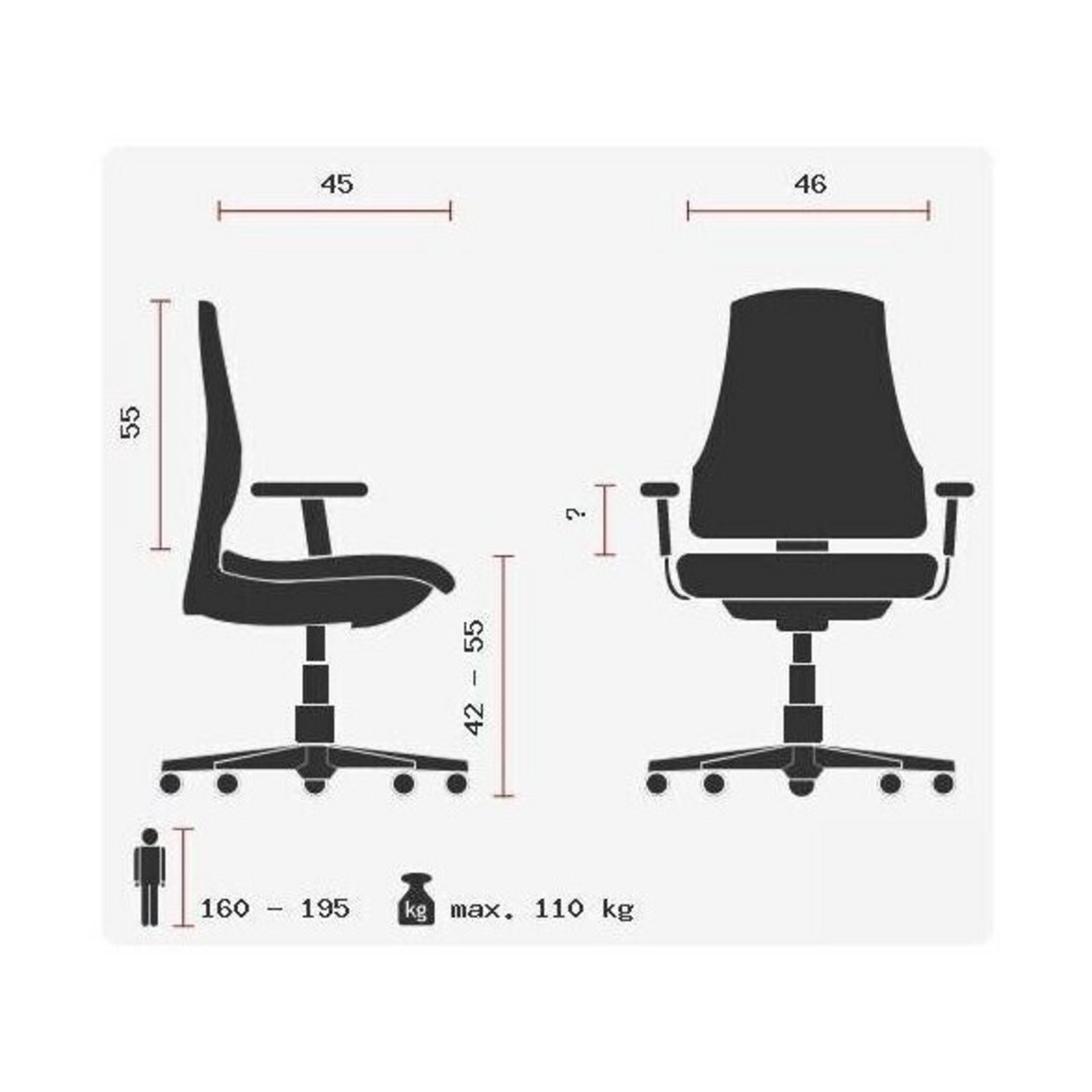 TOPSTAR Drehstuhl Home Office Bürostuhl Trendy Sy Stoff (1 St), Schreibtischsessel, Drehbarer Schreibtischstuhl