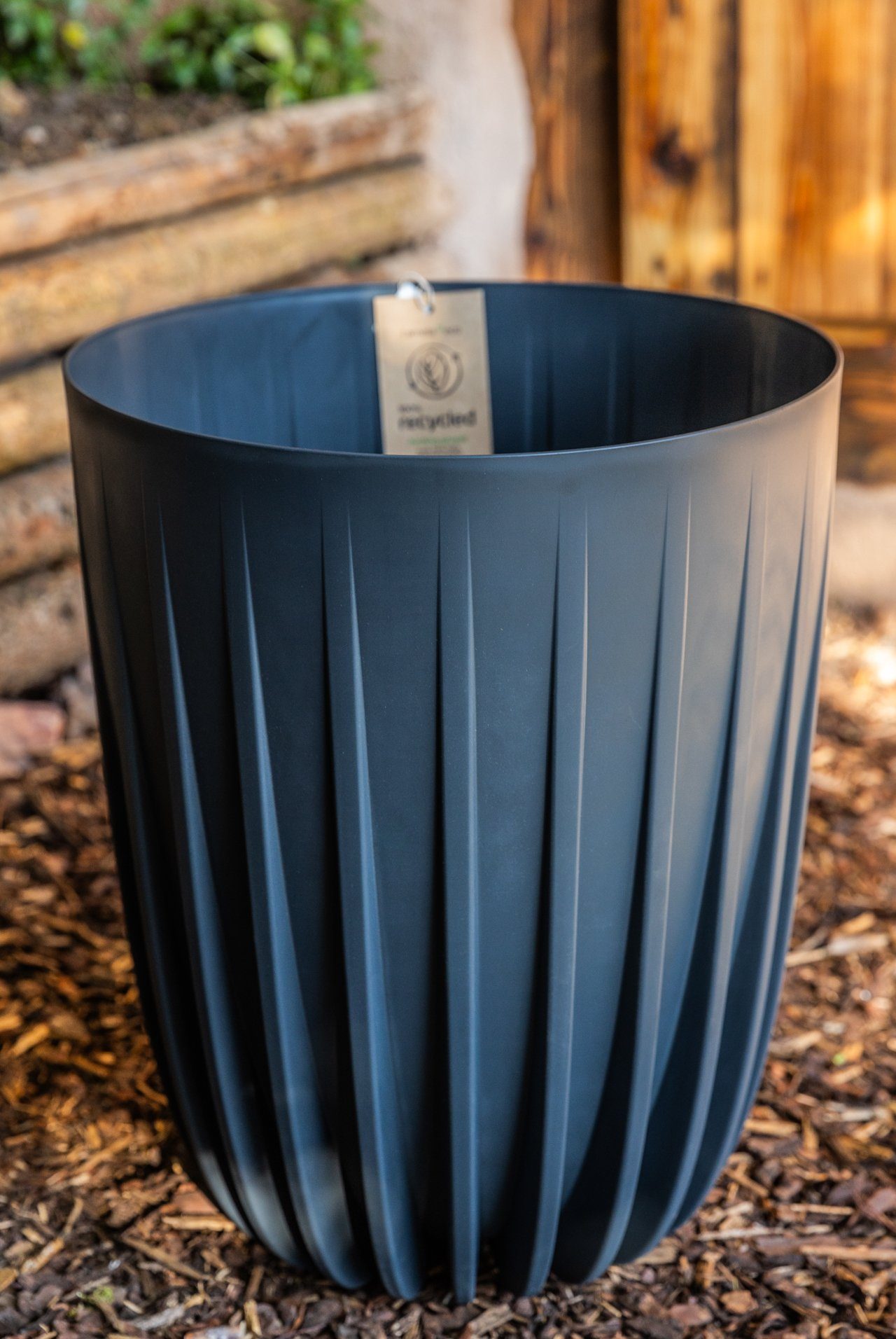 Recycled, aus Mira Feuchtigkeits- ONDIS24 Blumentopf x 39 (H) und Kunststoff UV-beständig cm, 100% Pflanzkübel 47 mit ⌀ Einsatz