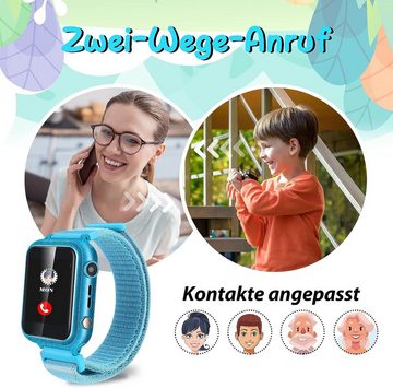 retysaz Smartwatch (1,44 Zoll), Spaß & Sicherheit Vielseitige Kinder Smartwatch Spielen & Funktionen