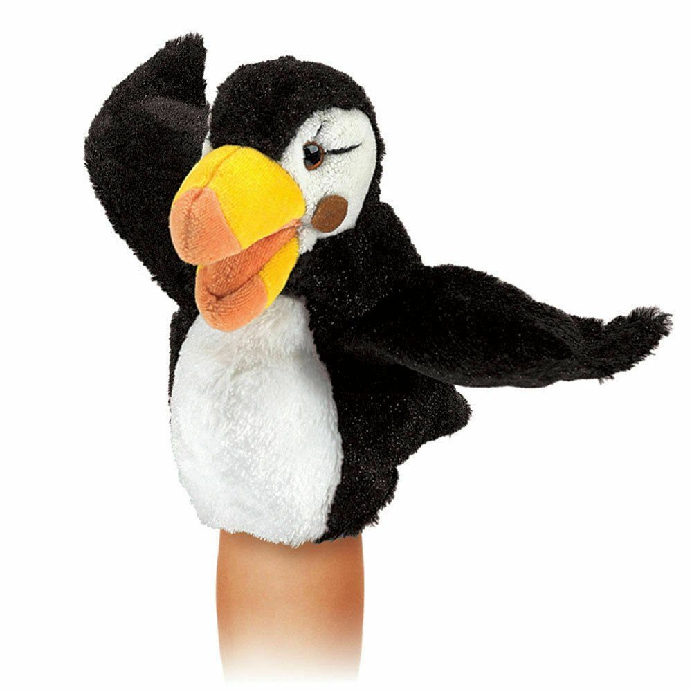 Folkmanis Handpuppen Handpuppe Folkmanis Handpuppe Vogel, Kleiner Papageientaucher 3027 (Packung)