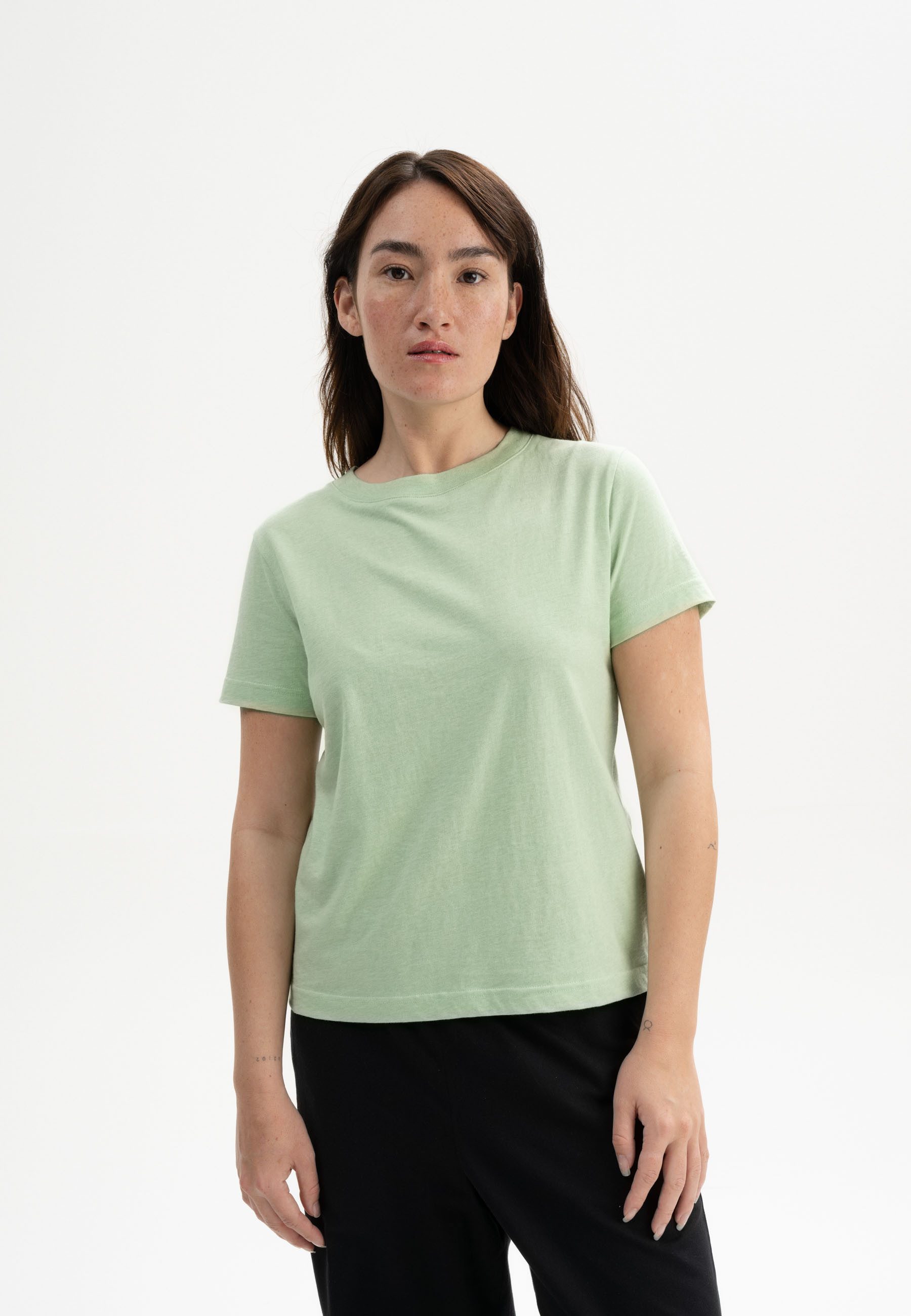 MELA Kurzarmshirt T-Shirt KHIRA Fein gerippter günstig online kaufen