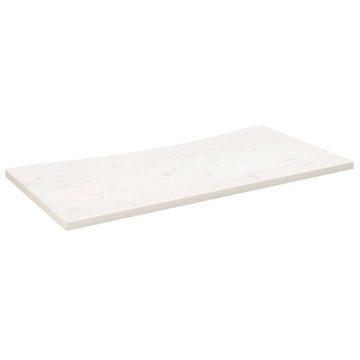 vidaXL Schreibtisch Schreibtischplatte Weiß 110x60x2,5 cm Massivholz Kiefer