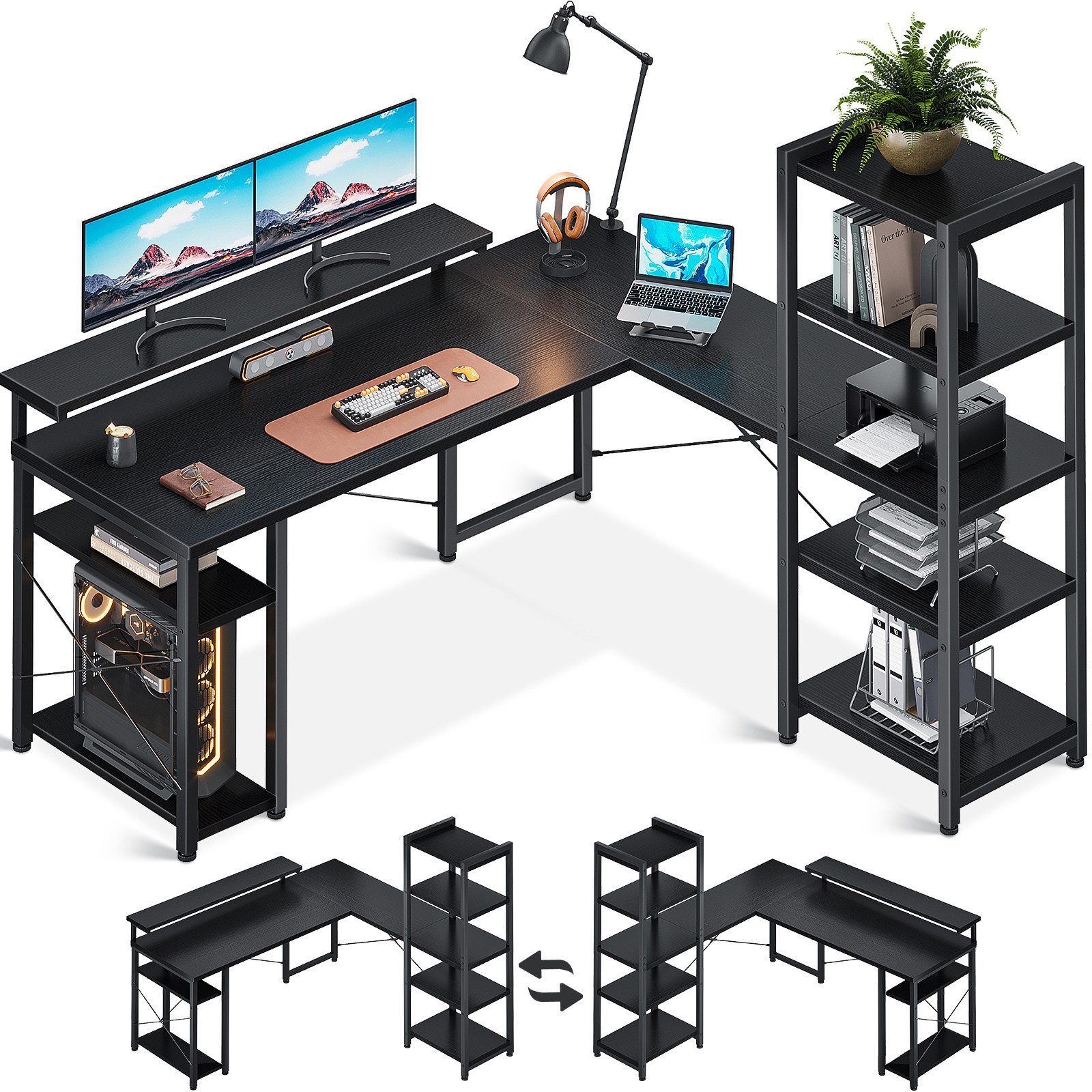 ODK Gamingtisch ODK L Form Gaming günstig online kaufen
