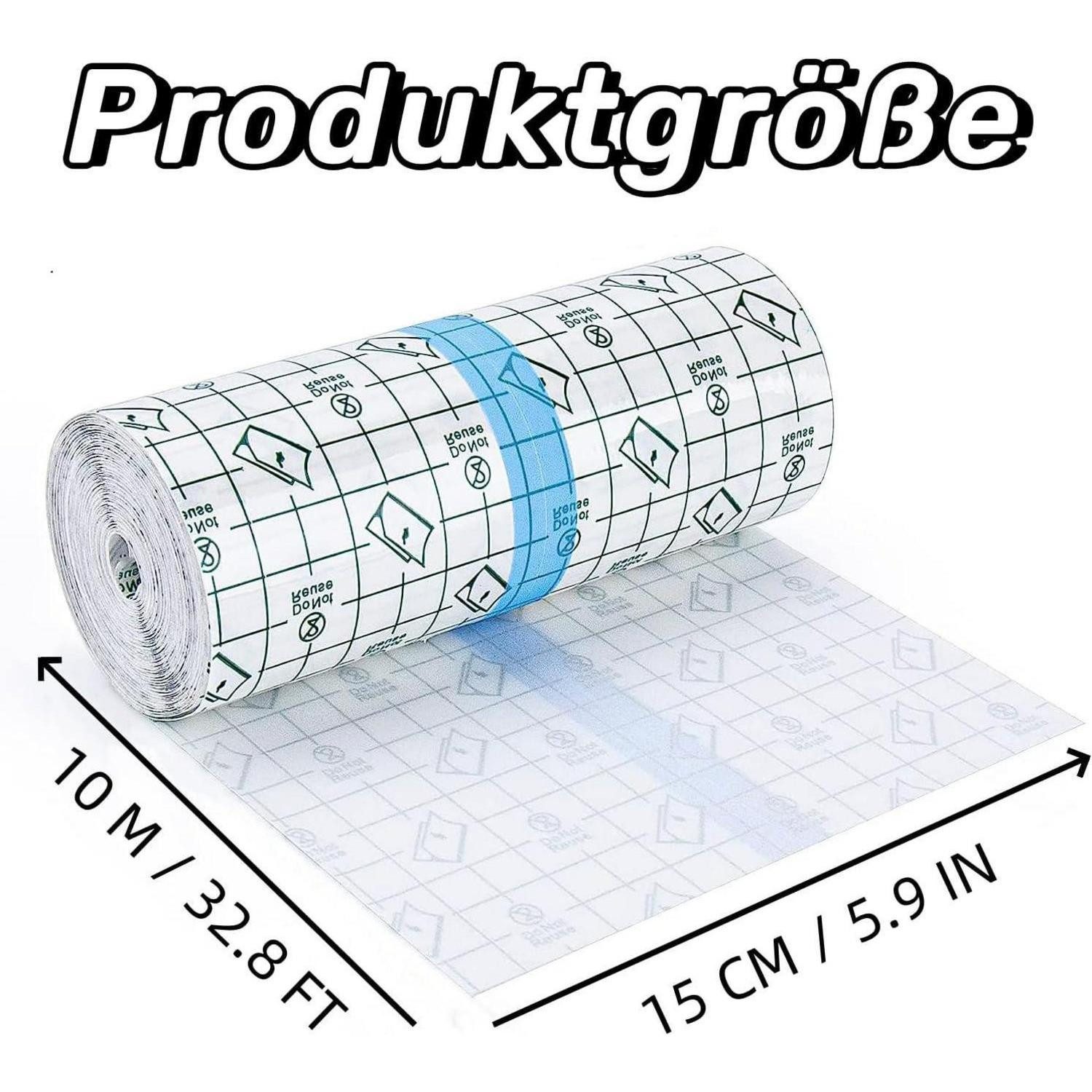 LuxusKollektion Bandagierunterlage Tattoo Folie Pflaster Aftercare Wasserdichte Second Skin 15cm x 10m