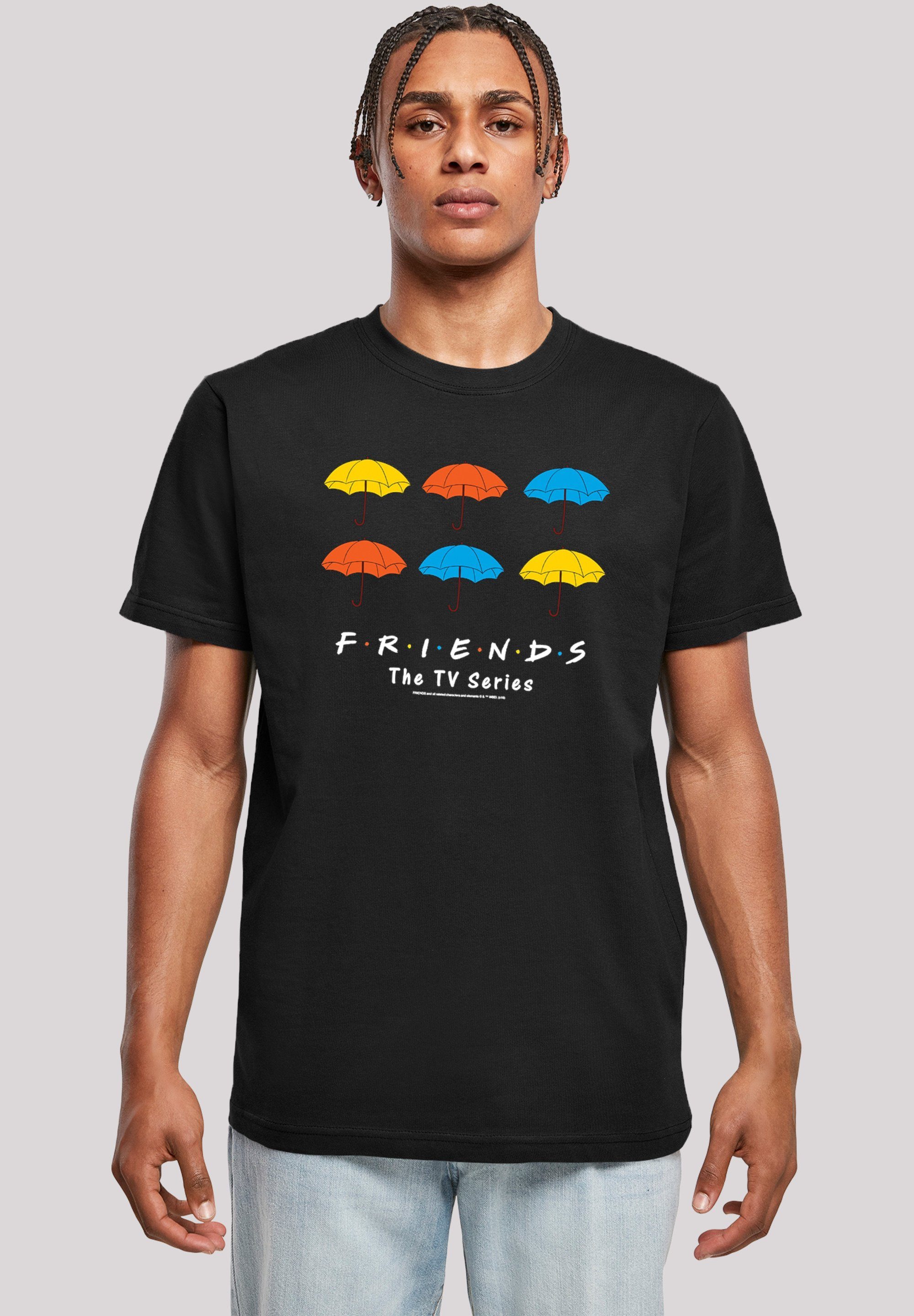 F4NT4STIC T-Shirt FRIENDS Bunte Regenschirme Herren,Premium Merch,Regular-Fit,Basic,Bedruckt | T-Shirts