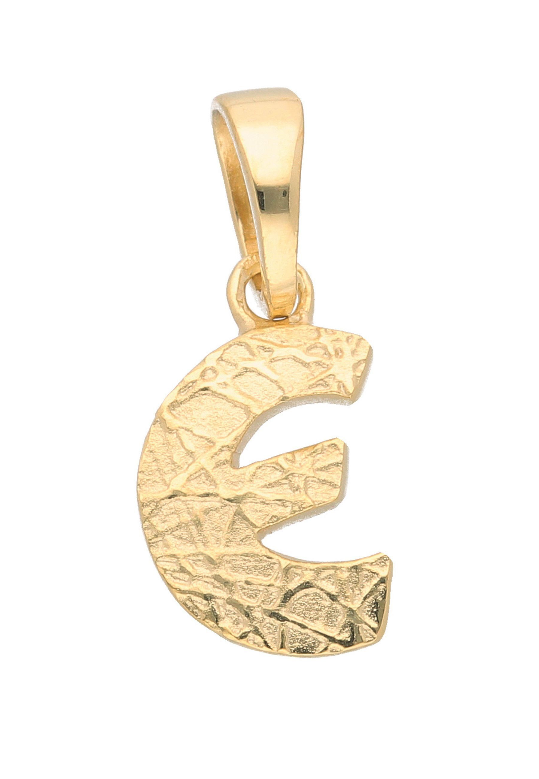 Buchstabenanhänger Damen & Herren 333 Gold Buchstabenanhänger E