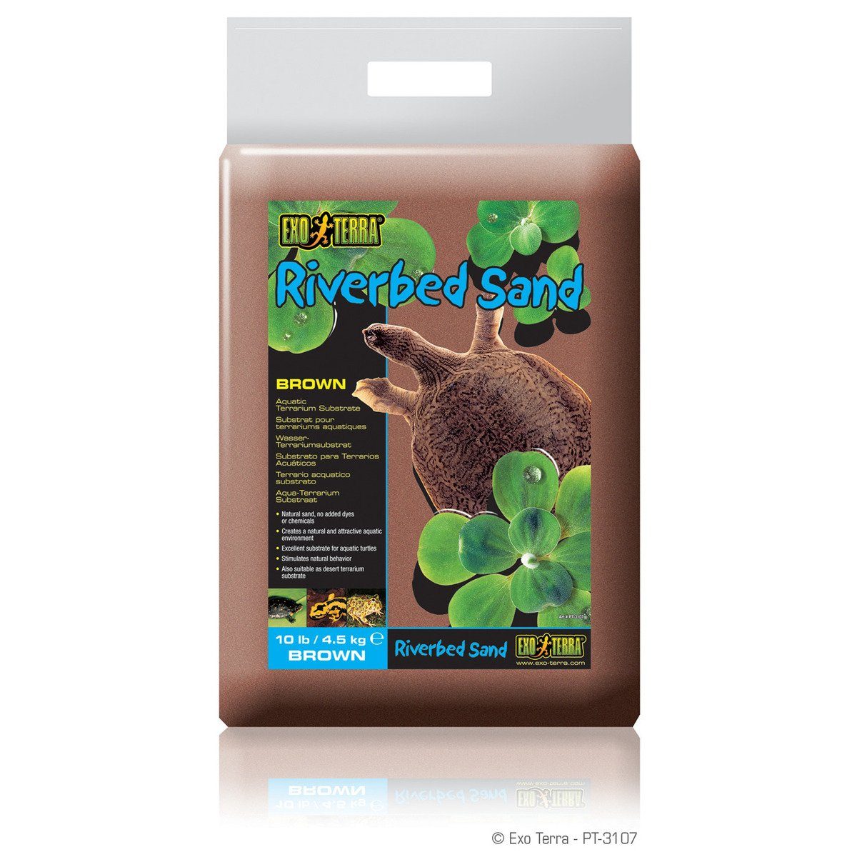 Terrariensand Riverbed Sand - natürlicher Sand, braun, 4,5 kg