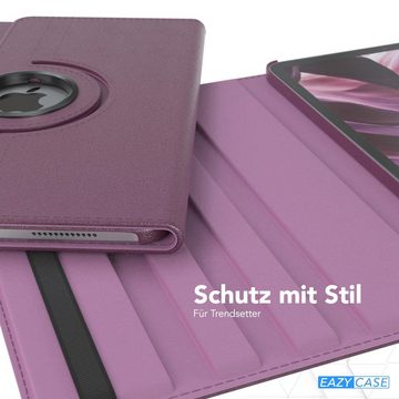EAZY CASE Tablet-Hülle Rotation Case für iPad Air 4/Air 5 (2020/2022) 10,9 Zoll, Tablet-Hülle Bookstyle Case Fullcover Schutz Tasche Stehfunktion Lila