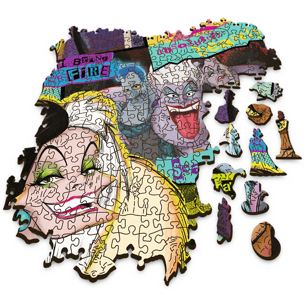 Trefl Puzzle Wood Craft Villains Wiedersehen 1000 Teile Holzpuzzle, 1000 Puzzleteile, Made in Europe
