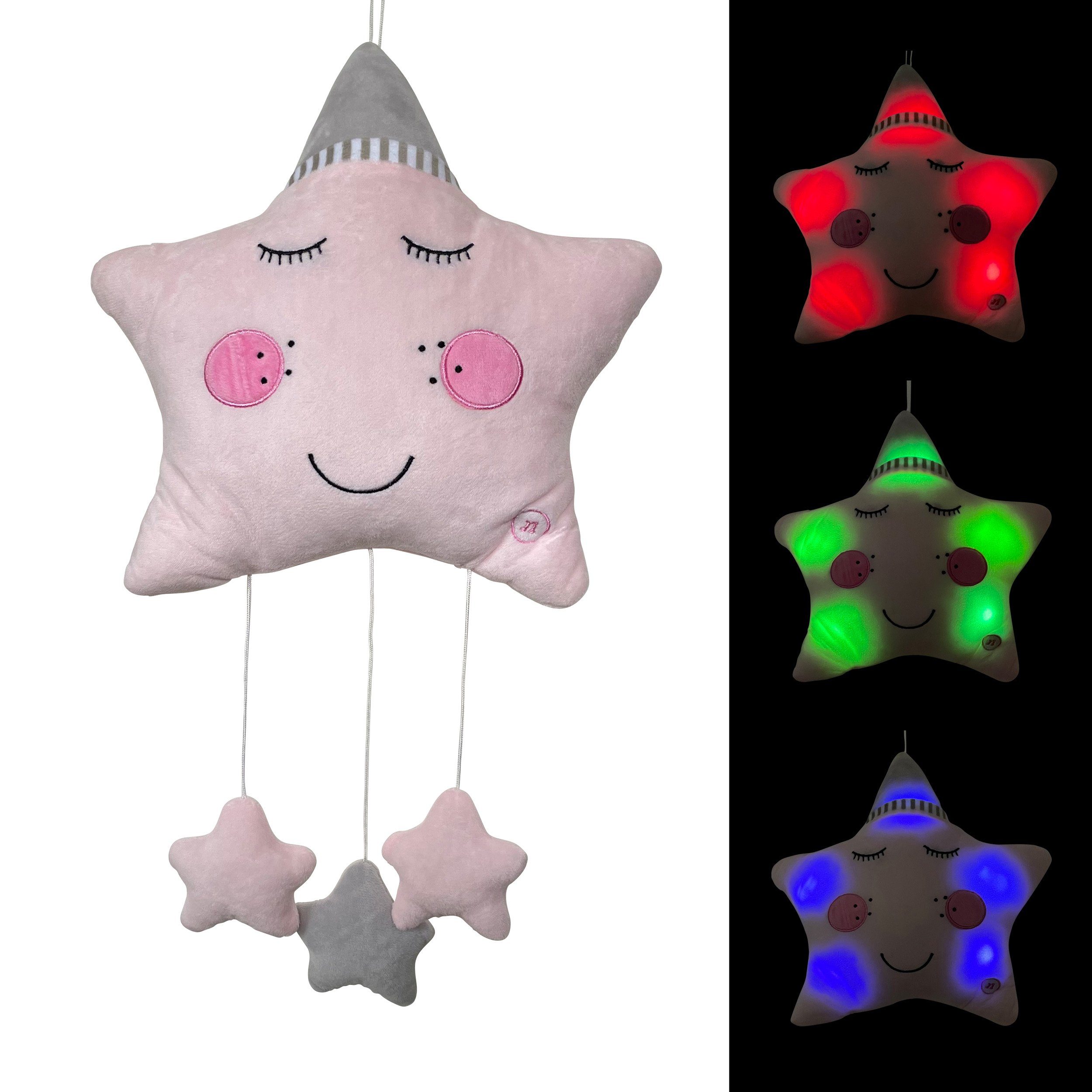 Spieluhr Süßer Schlafstern mit LED Beleuchtung für Baby Mobile mit Schlafmusik