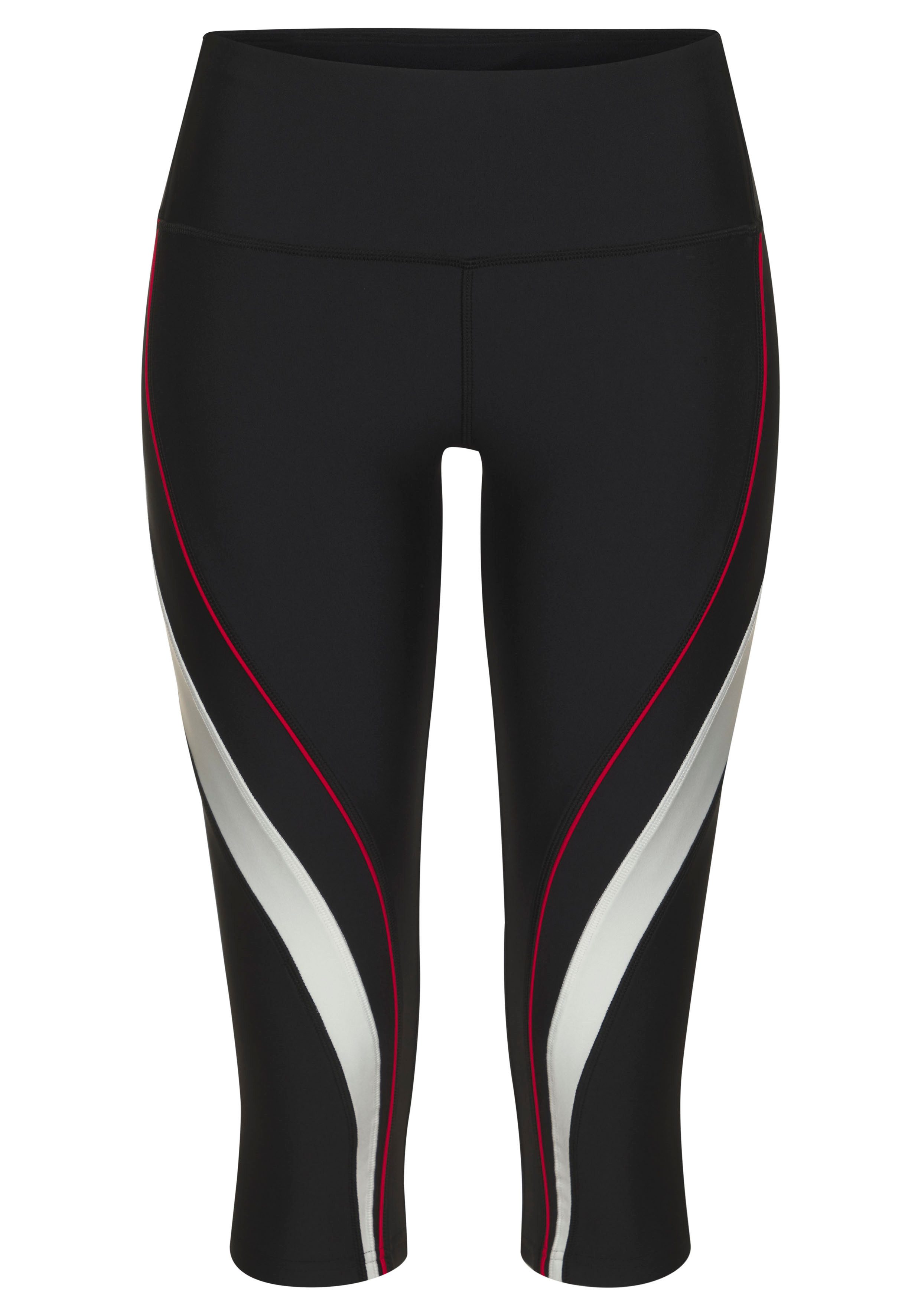 LASCANA ACTIVE Caprihose mit seitlichem Kontrasteinsatz