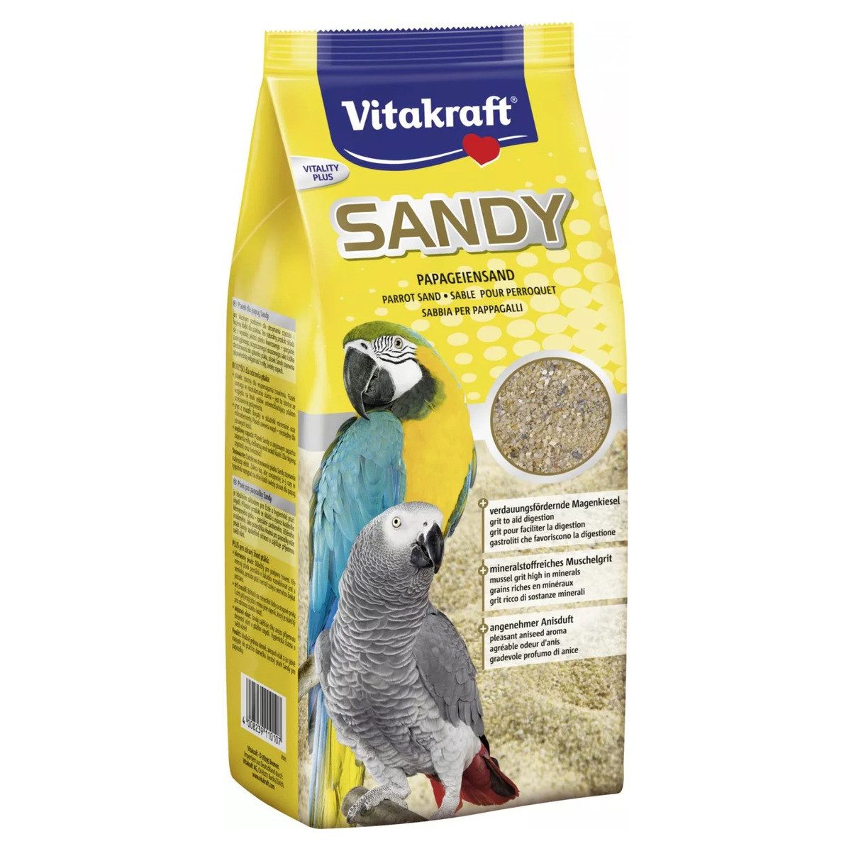 Einstreu Sandy Vogelsand Papagei 2,5 kg