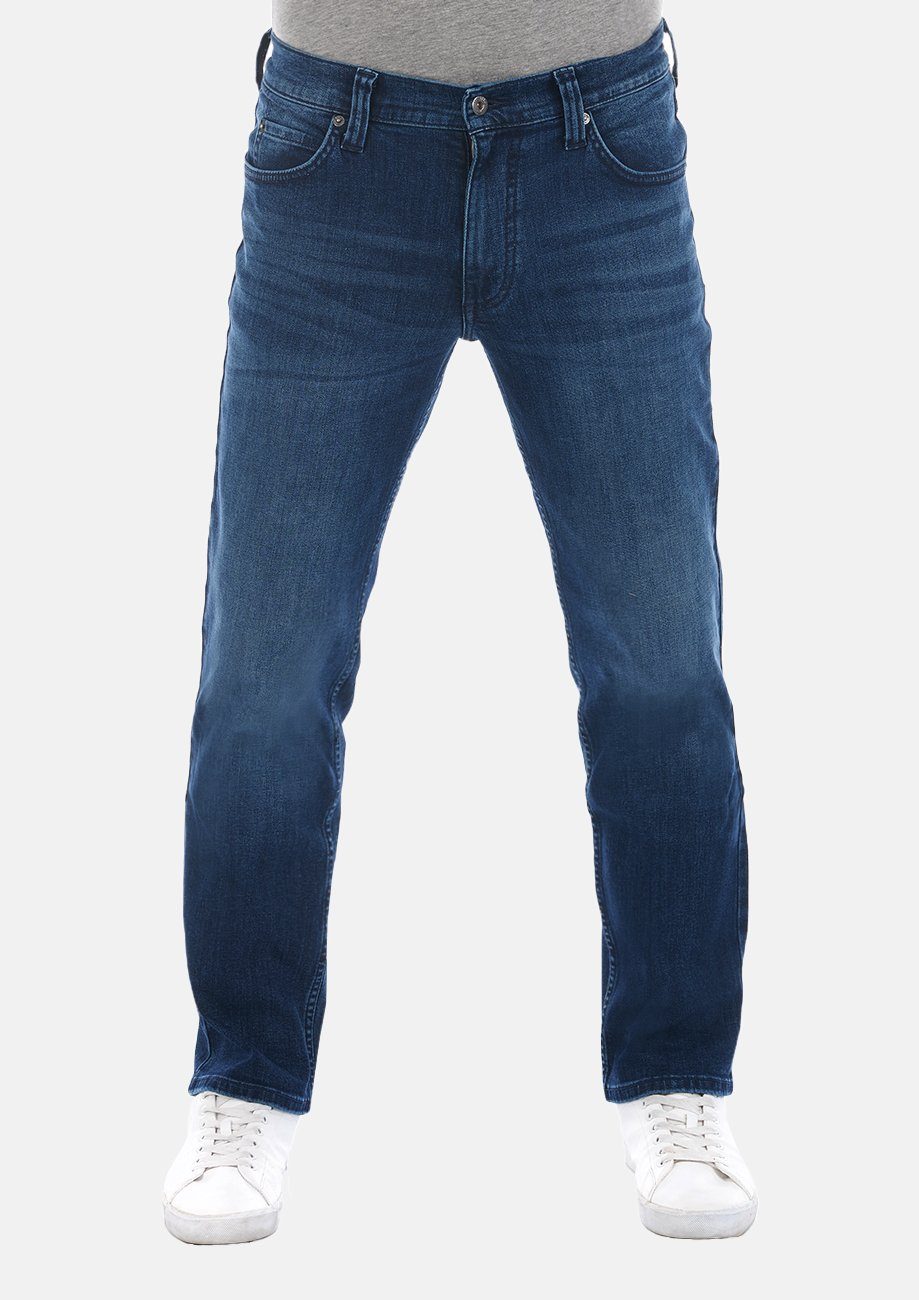 Denim Fit mit Hose MUSTANG Tramper Stretch Herren Jeanshose Straight-Jeans Dark Regular (1014413-5000-882)