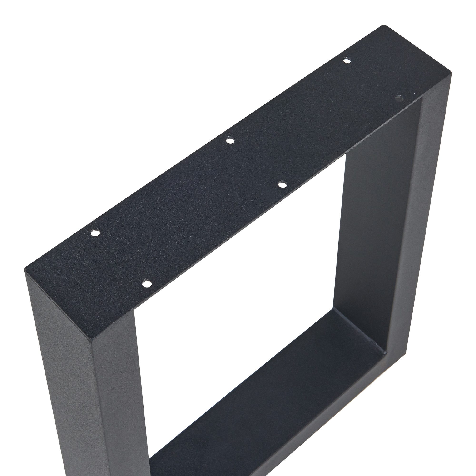 en.casa Tischgestell (2-St., 2er Set), »Lülsfeld« Stahl 40 x 43 cm Schwarz