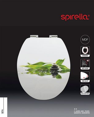 spirella WC-Sitz SPA, Toilettendeckel MDF, Hochglanz, mit Absenkautomatik - hochwertige und solide Qualität