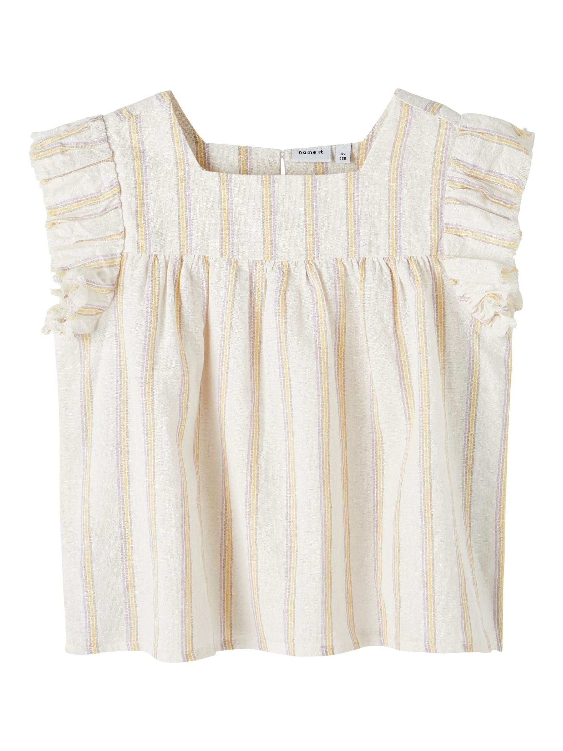 Name It T-Shirt Puffärmel in Knitteroptik NKFHALEA NKFHALEA SS TOP