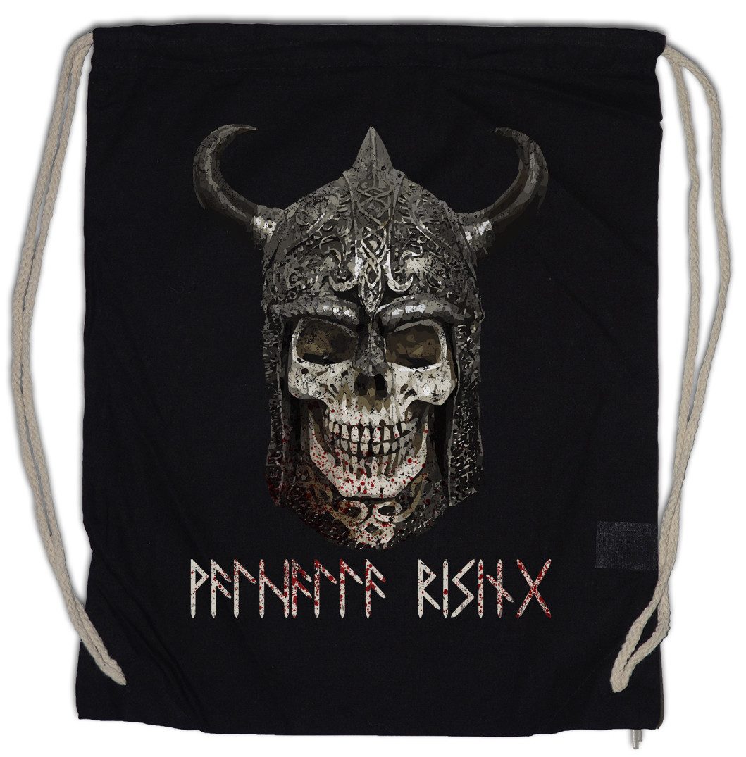 Turnbeutel Viking Skull I Turnbeutel Wikinger Schädel Runen Vikings Runes