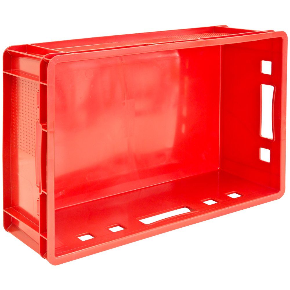 Kingpower Allzweckkiste 5x Fleischkiste Stapelkiste E2 Fleischerkiste Eurobox Metzgerkiste Rot – Bild 5 von 5