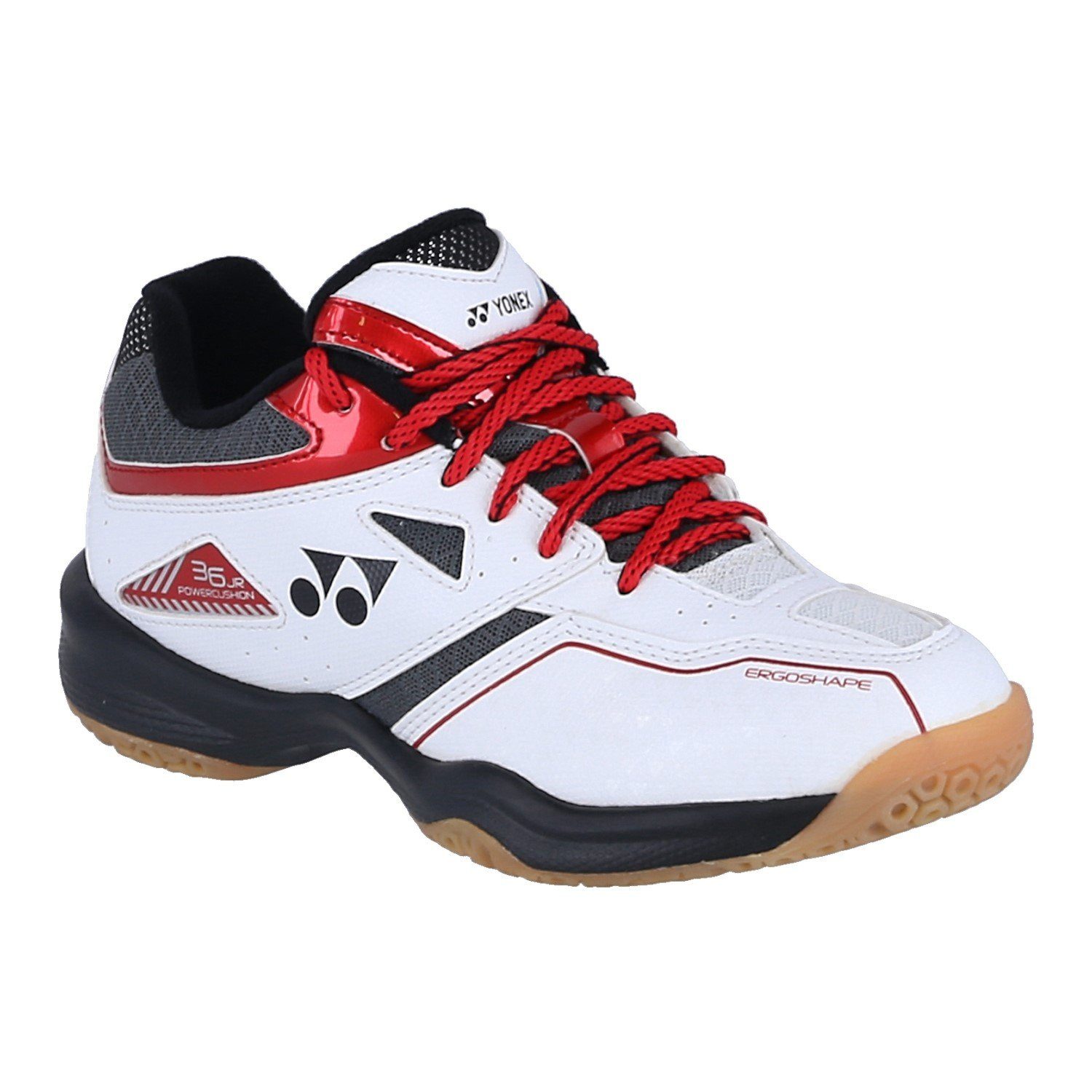 Yonex Power Cushion 36 weiss/rot Kinder Badmintonschuh