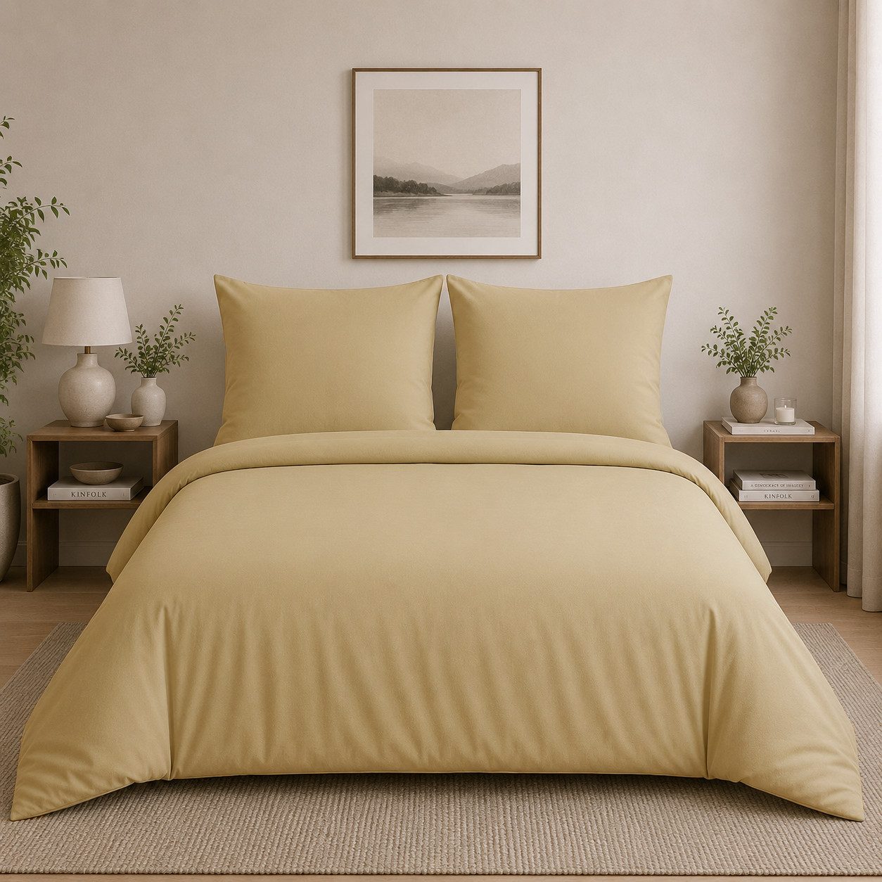 ROLFNERS Bettwäsche 200x200 cm Bettgarnitur Bettbezug Baumwolle 3 tlg, Bettwäsche, 100% Baumwolle, Hautfreundlich, Qualität, Strapazierfähig
