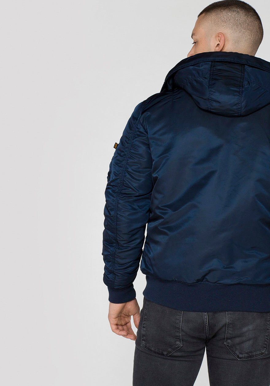 Alpha Industries Bomberjacke MA-1 HOODED blue replica