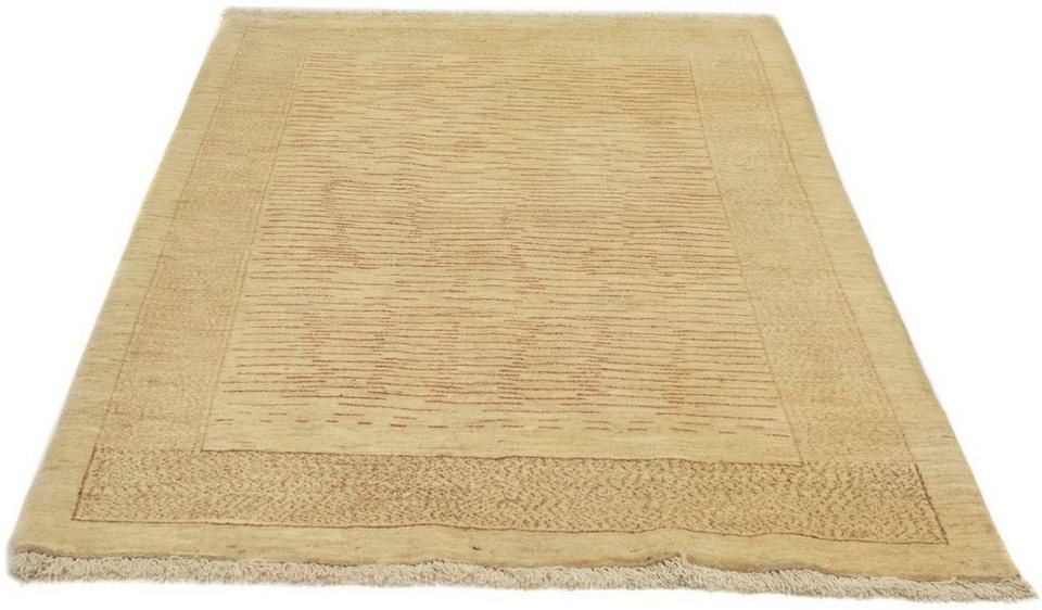 Wollteppich Loribaft Teppich handgeknüpft beige, morgenland, rechteckig,  Höhe: 18 mm, handgeknüpft