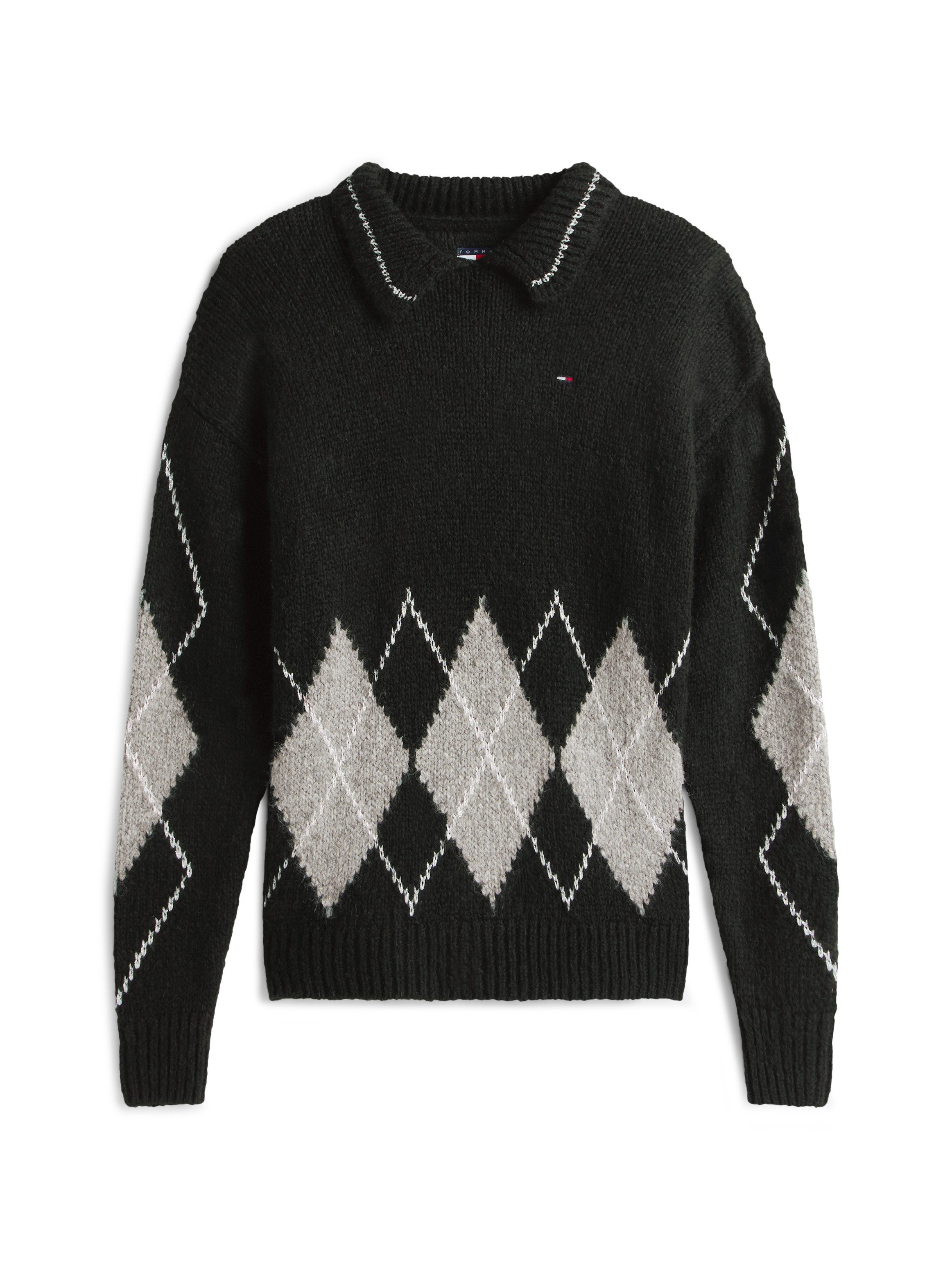 Strickpullover TJW OVS ARGYLE POLO SWEATER