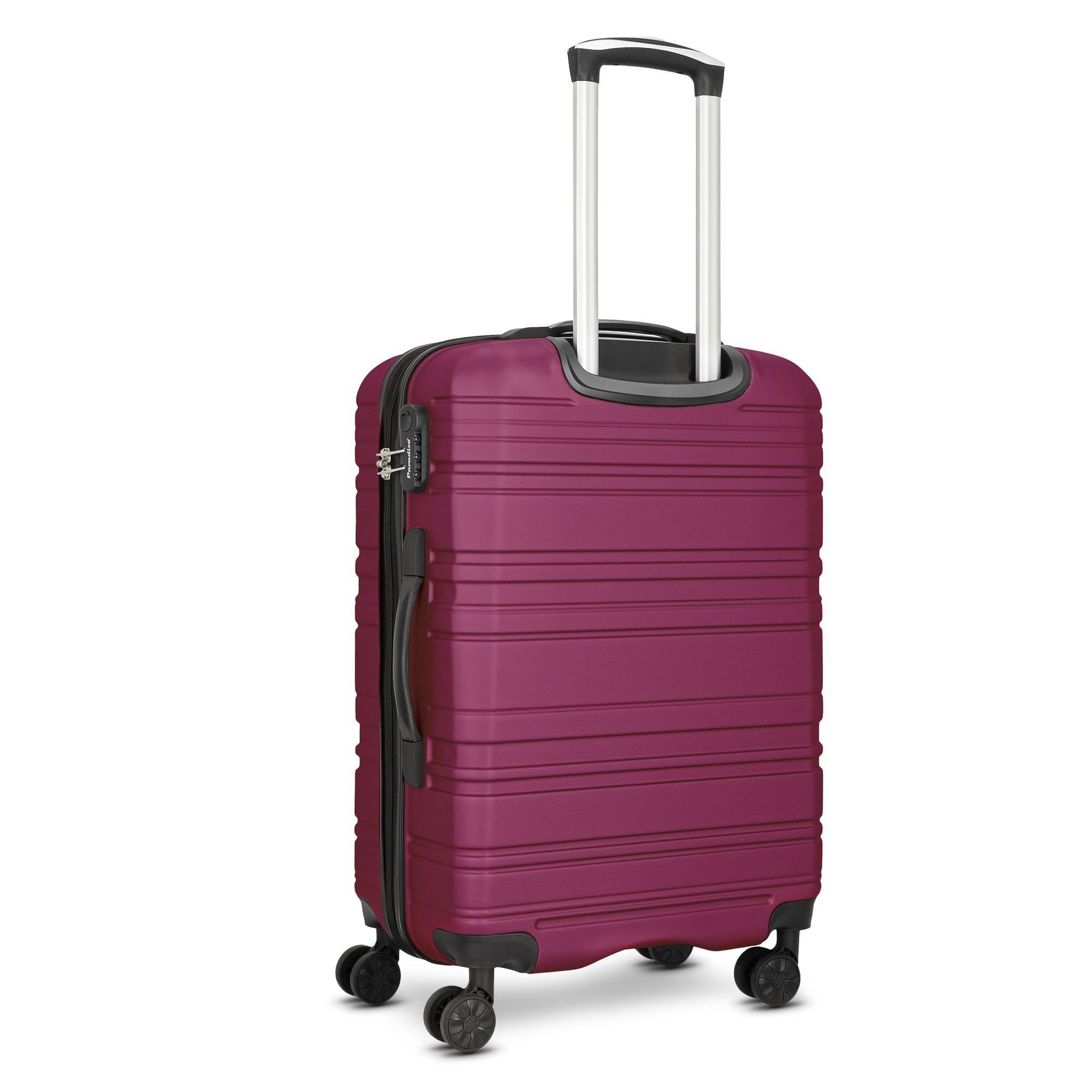 tlg), Trolleyset 4 3 berry Rollen, ABS (3-teilig, CHECK.IN® Paradise,