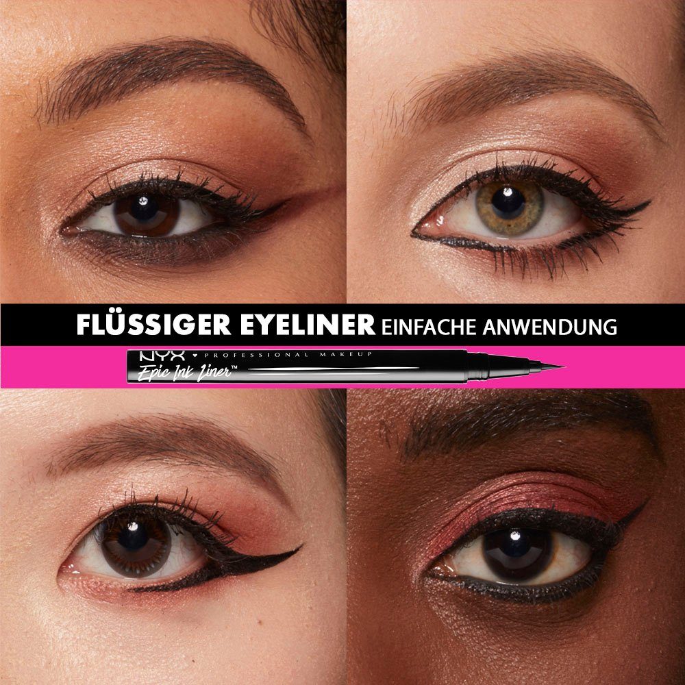 Liner Epic Black EIL01 Eyeliner Ink Professional NYX Makeup