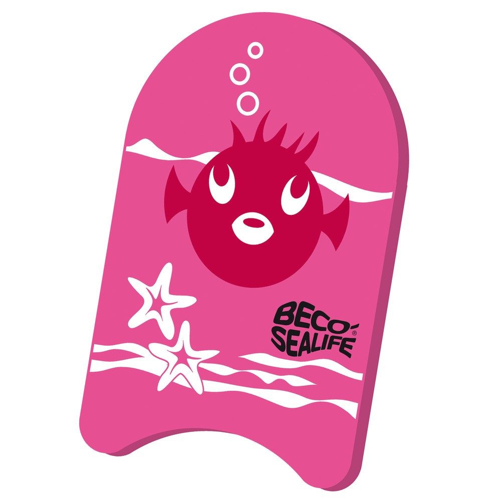 Beco Beermann Schwimmbrett Kickboard Sealife Pinky pink 34x21cm