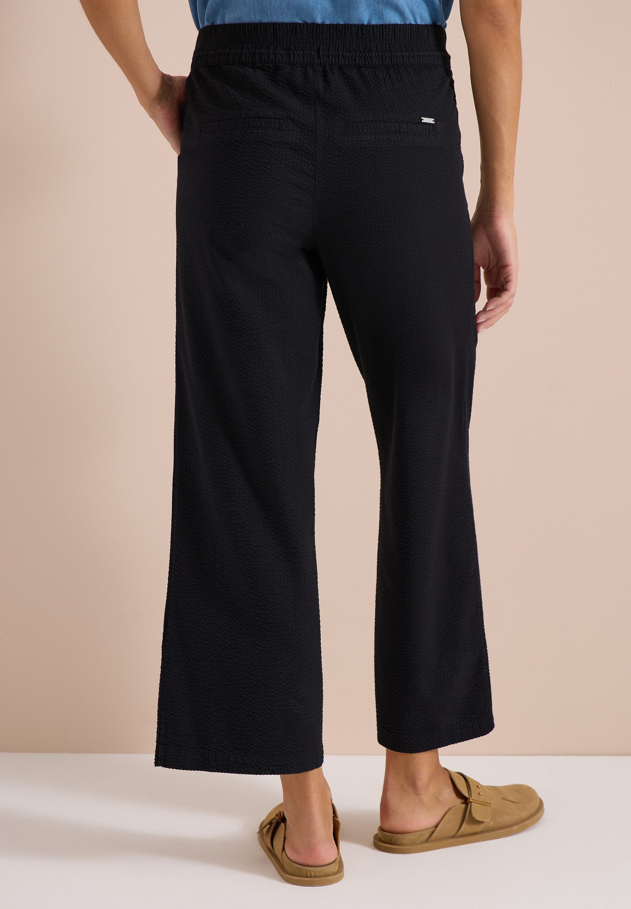 CECIL Culotte aus Seersucker-Material