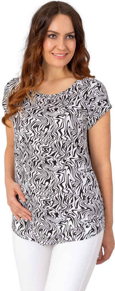 Estefania for woman T-Shirt 187-1265 schwarz-weiß, gemustert
