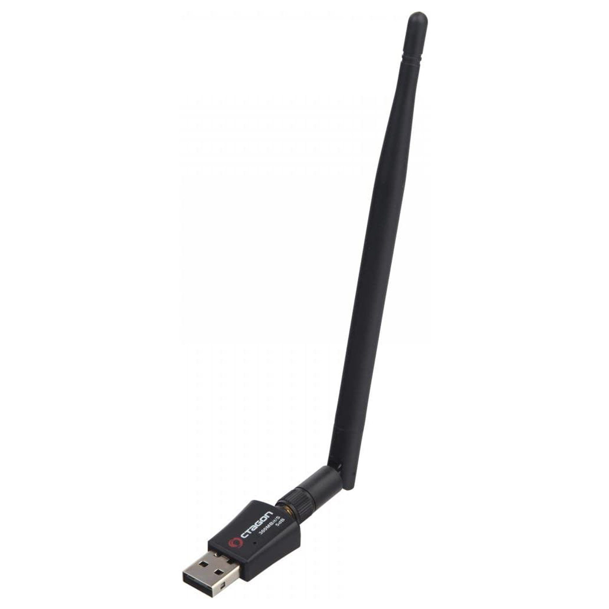 OCTAGON WL038 Wireless LAN USB 2.0 Adapter 300 Mbit/s +5dB - Schwarz SAT-Receiver