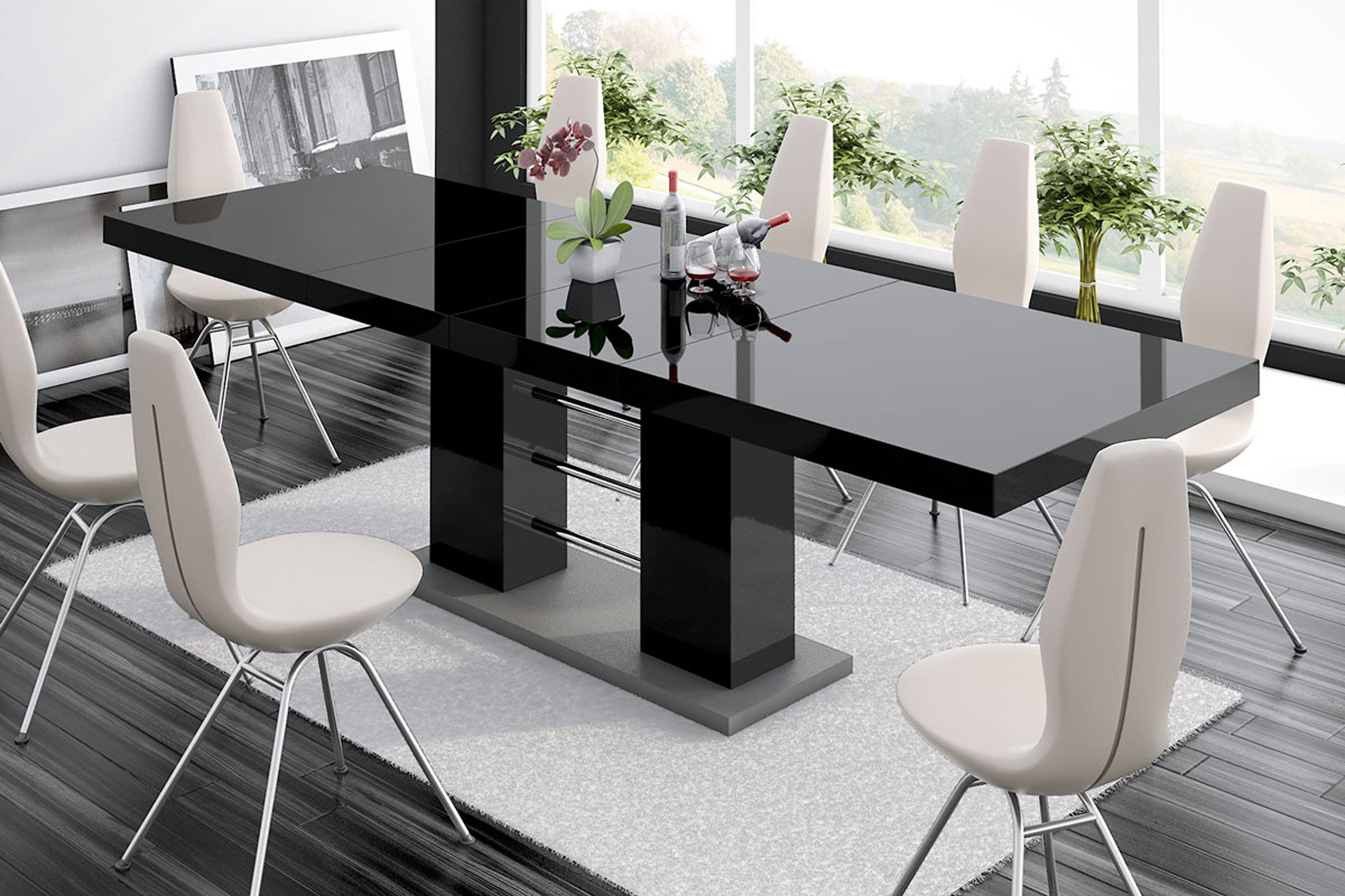 designimpex Esstisch Design HE-111 Schwarz - günstig online kaufen