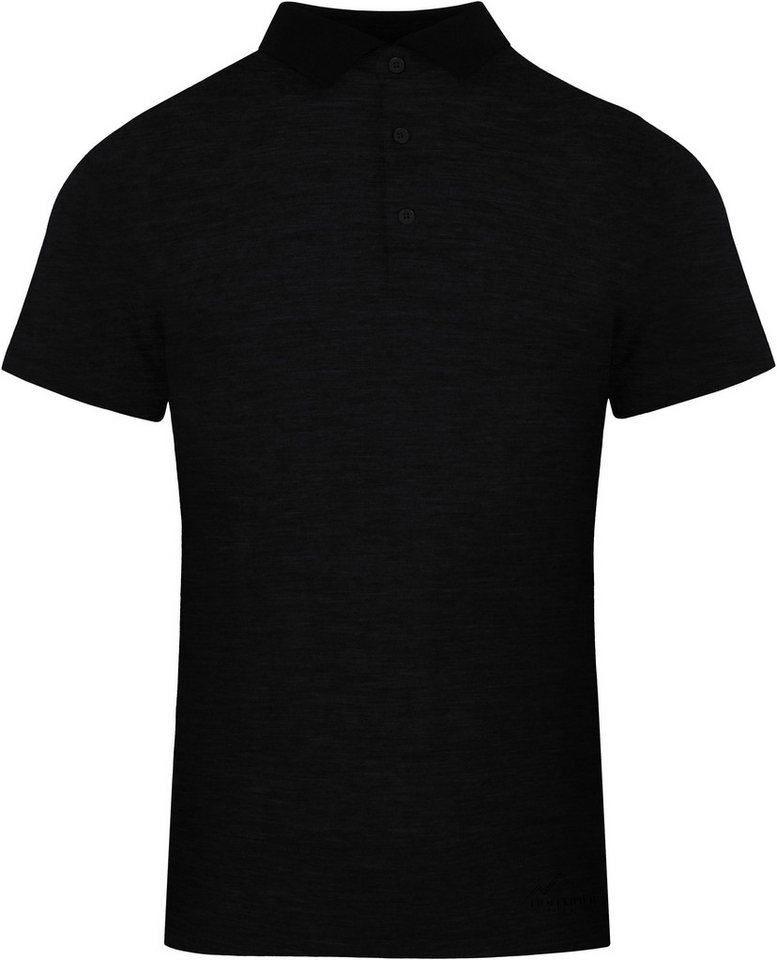 normani Kurzarmshirt Herren Merino Polo-Shirt Nowra Sommer T-Shirt mit Kragen Polohemd aus 100 % Merinowolle