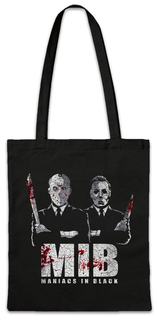 Beuteltasche Maniacs In Black Stofftasche Men Jason Halloween Horror Friday Freitag