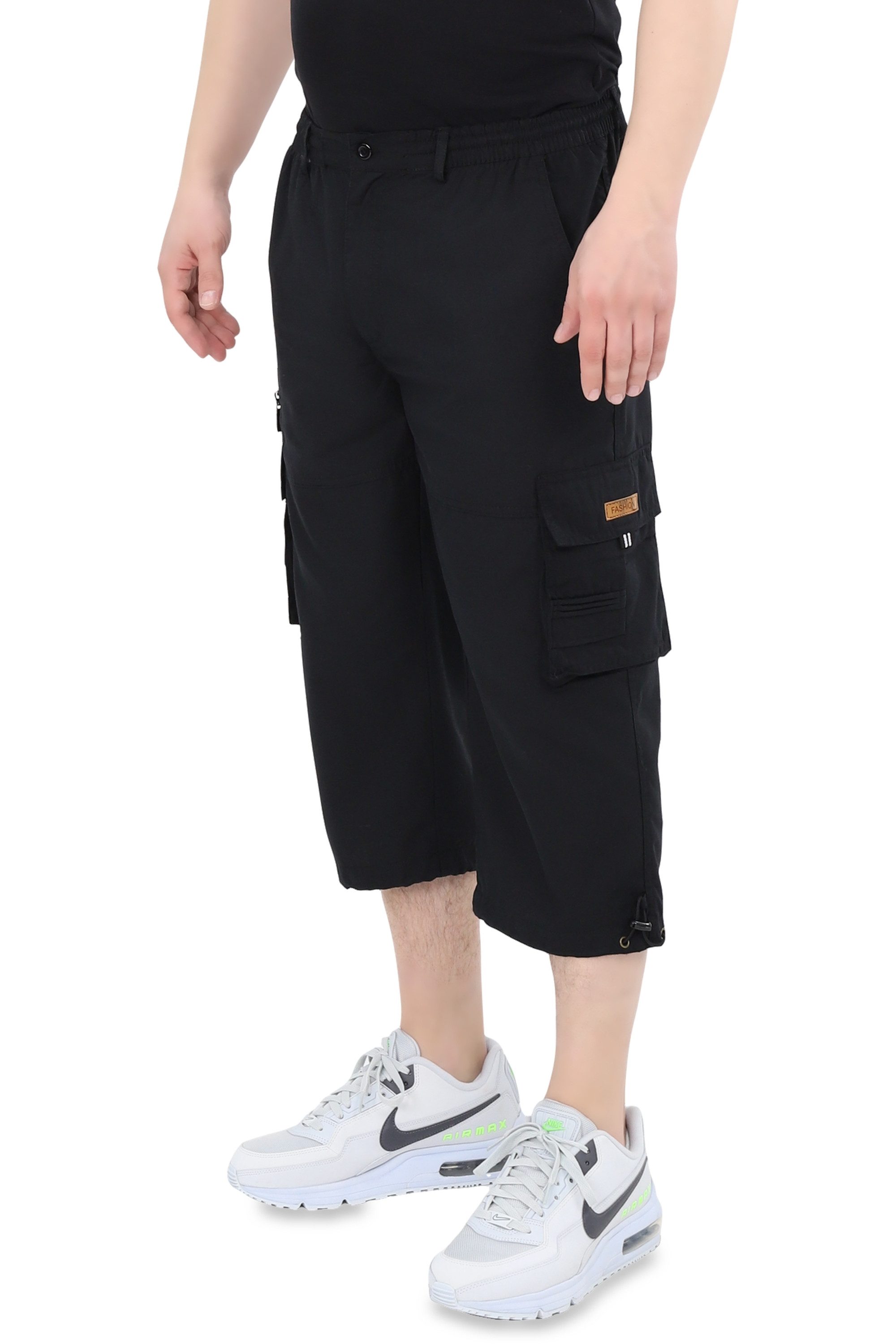 Ben Creek Cargobermudas QLH13 3/4 Bermuda mit Cargo Taschen, kurze Herren Hose, Capri mit Dehnbund
