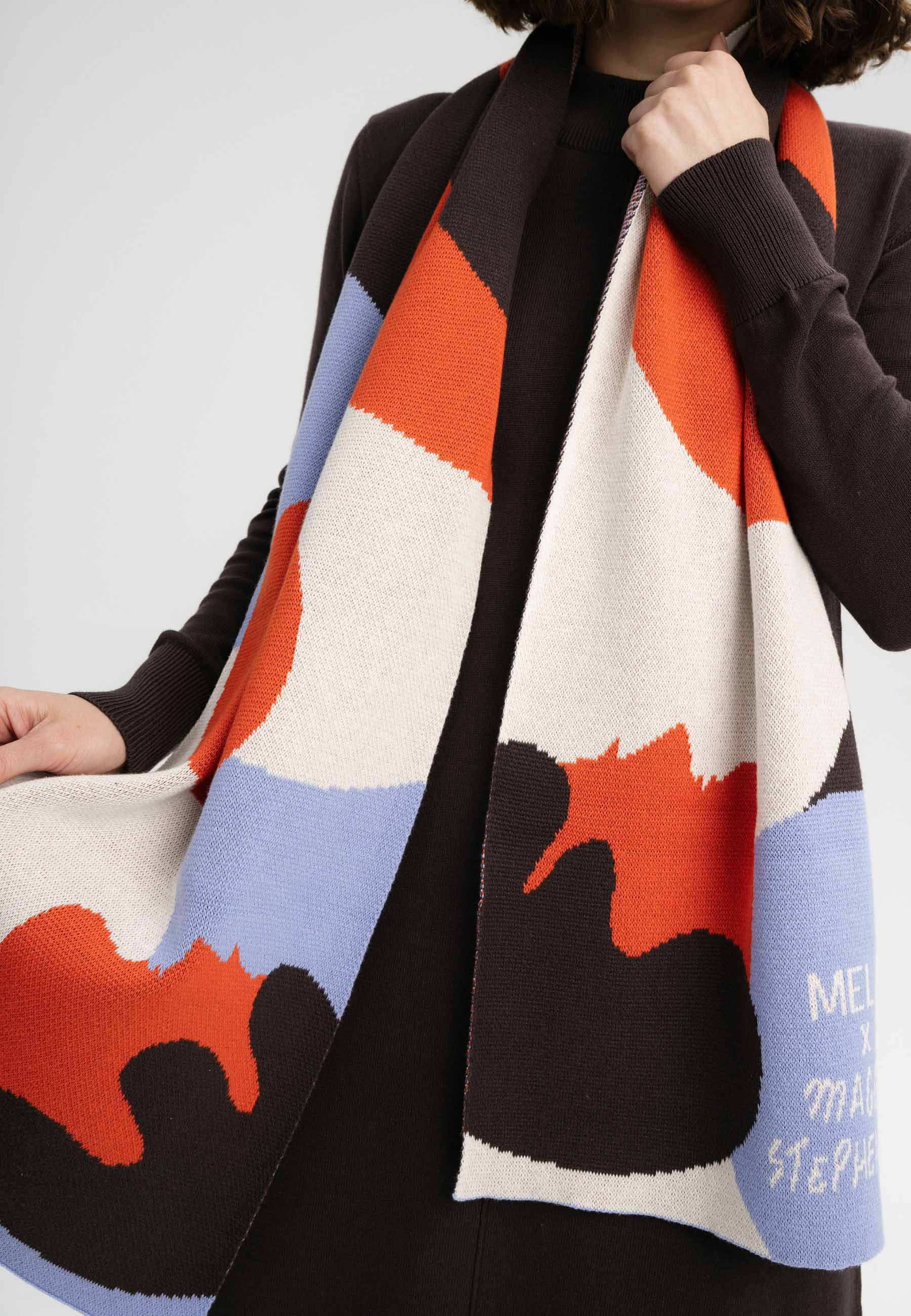 MELA Schal Jacquard Rippstrick Schal Artist günstig online kaufen