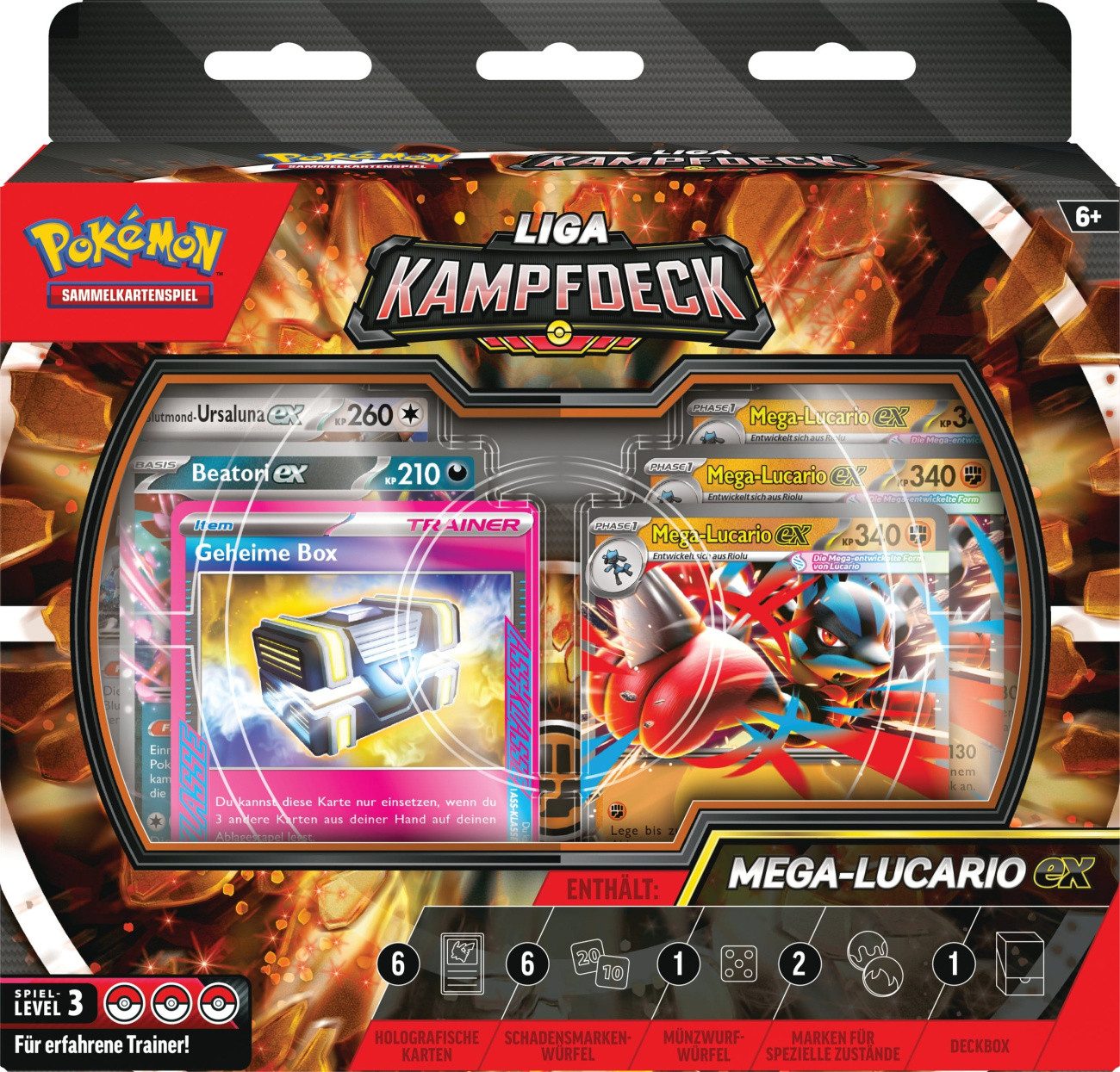 The Pokémon Company International Sammelkarte Pokemon TCG Liga-Kampfdeck Mega-Lucario-ex Deutsche Version