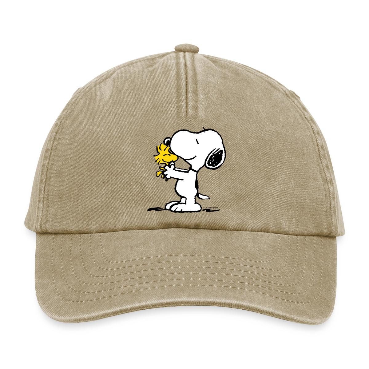 Spreadshirt Baseball Cap Peanuts Snoopy Und Woodstock Beste Freunde Vintage Cap (1-St)