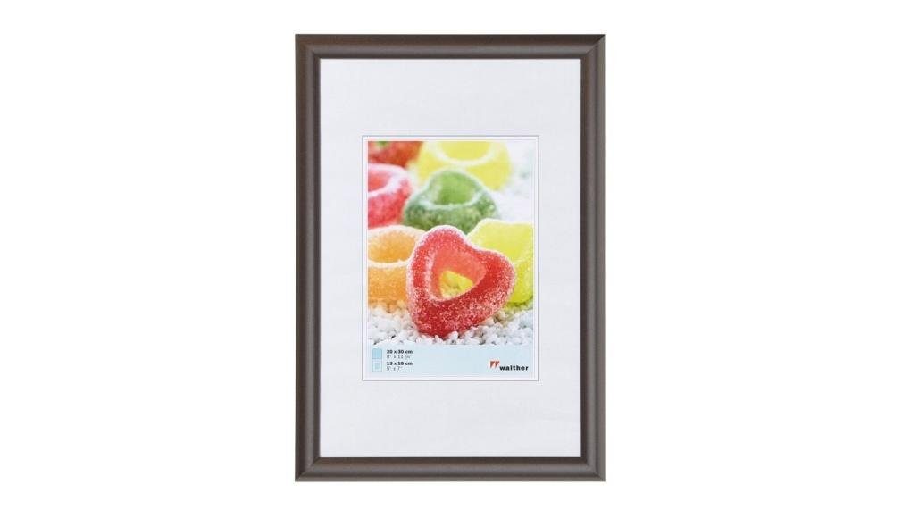 Walther Bilderrahmen Kunststoffrahmen Trendstyle KP050D 40x50cm stahl