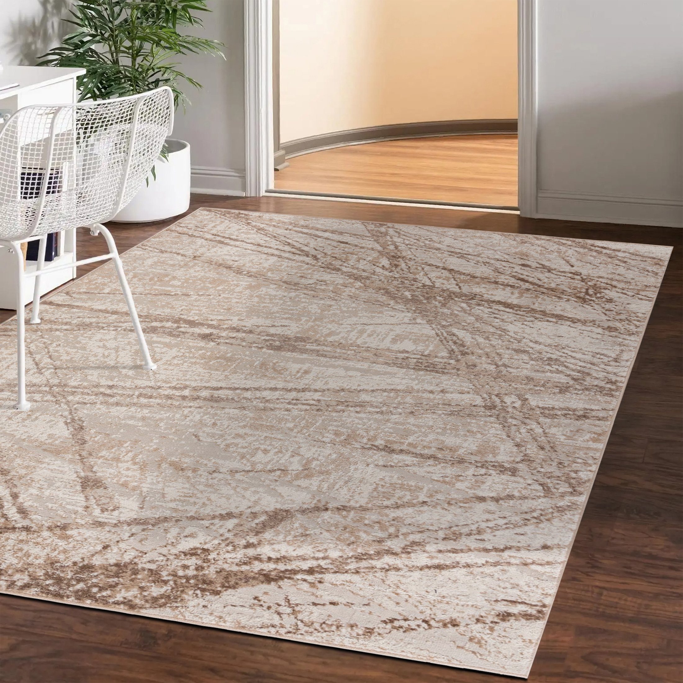 Mazovia Designteppich Modern Teppich für Wohnzimmer, Schlafzimmer Abstrakt Muster, 80 x 150 cm, Modern, Abstrakt, Kurzflor