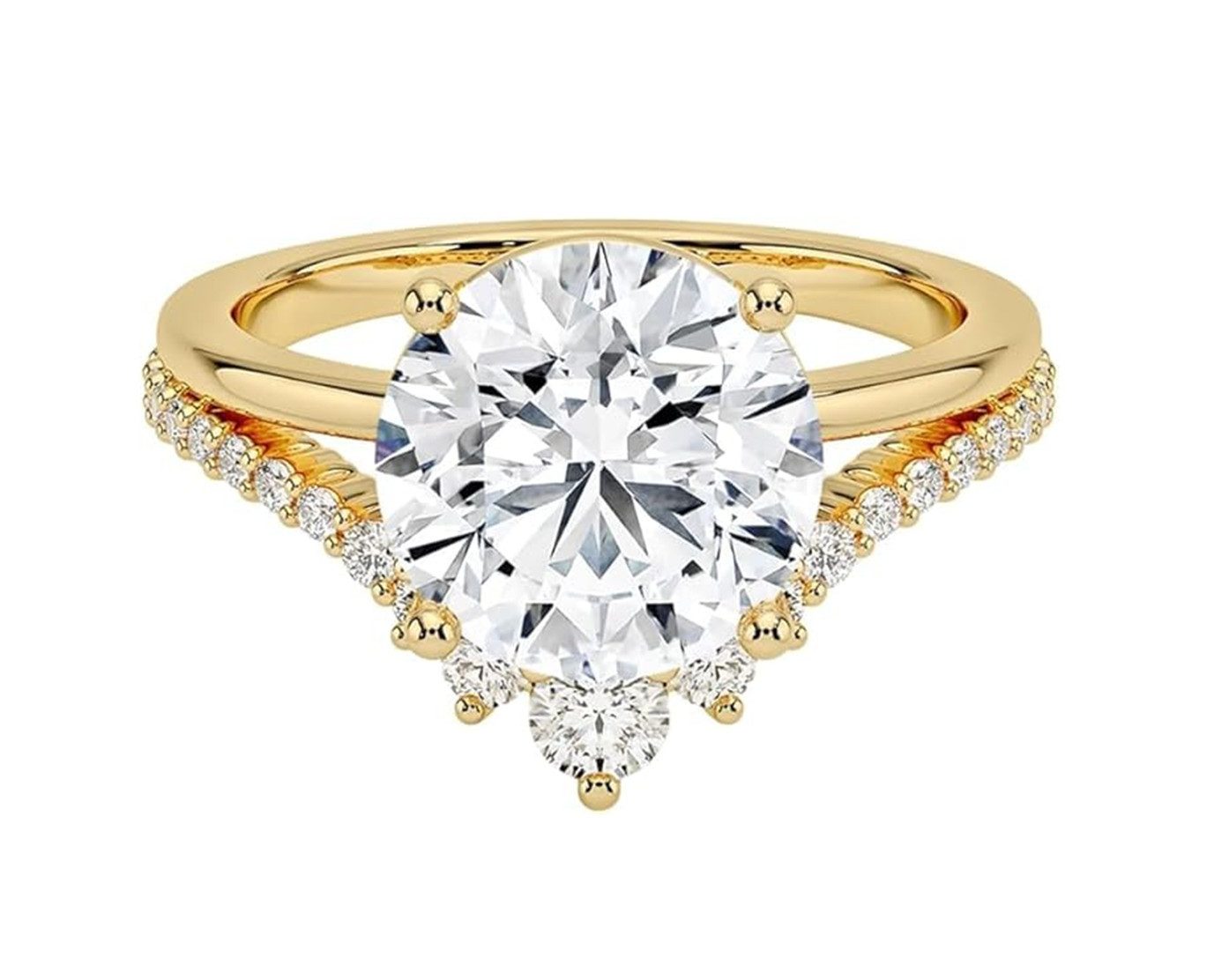 Jumpeak Diamantring Ring für den Heiratsantrag,D,VS1,3EX,Labordiamant 2ct, Diamantring, Geschenk für frau,Liebes geschenk für sie,Damen geschenk