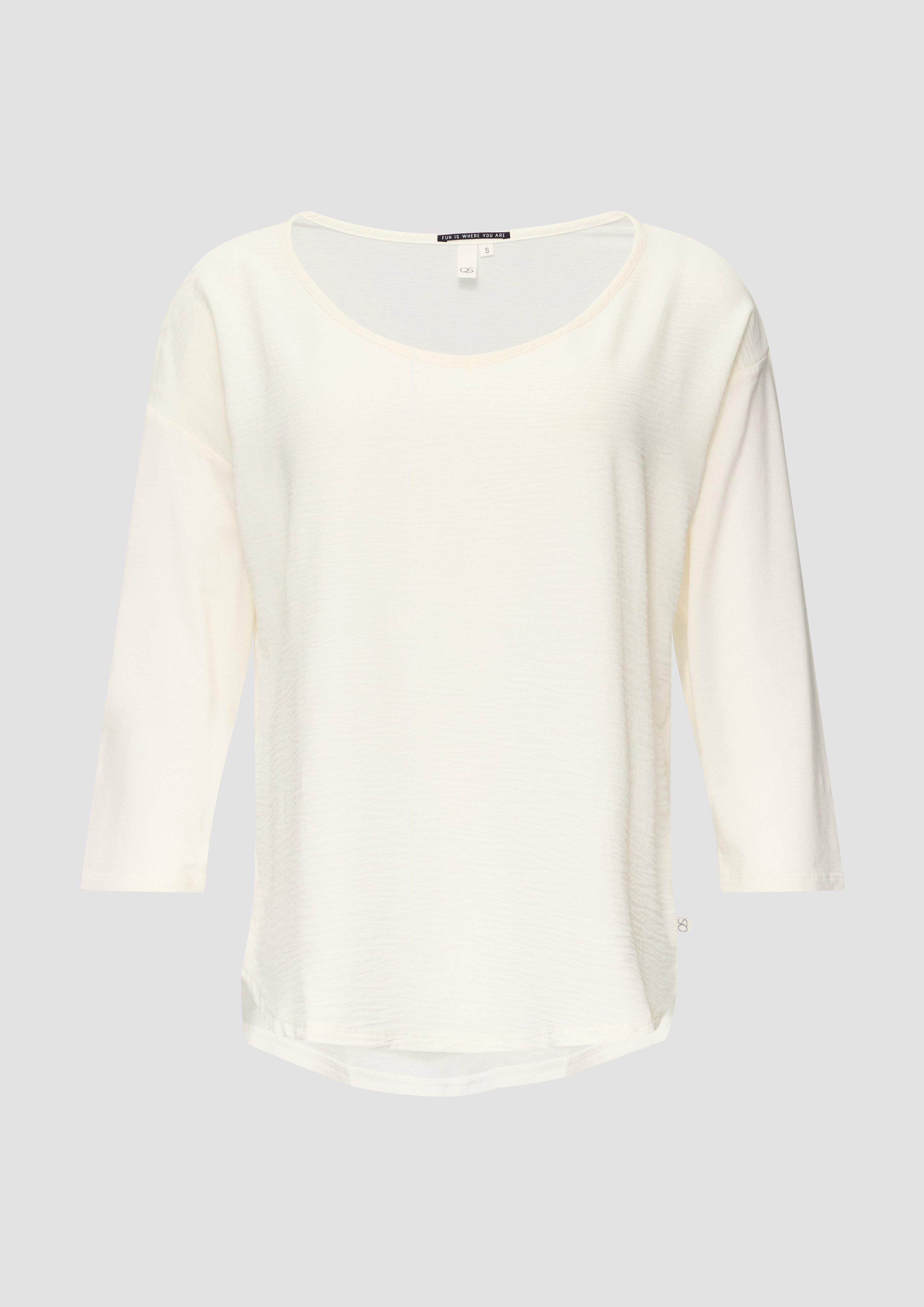 QS 3/4-Arm-Shirt 3/4-Arm-Shirt im Fabricmix günstig online kaufen