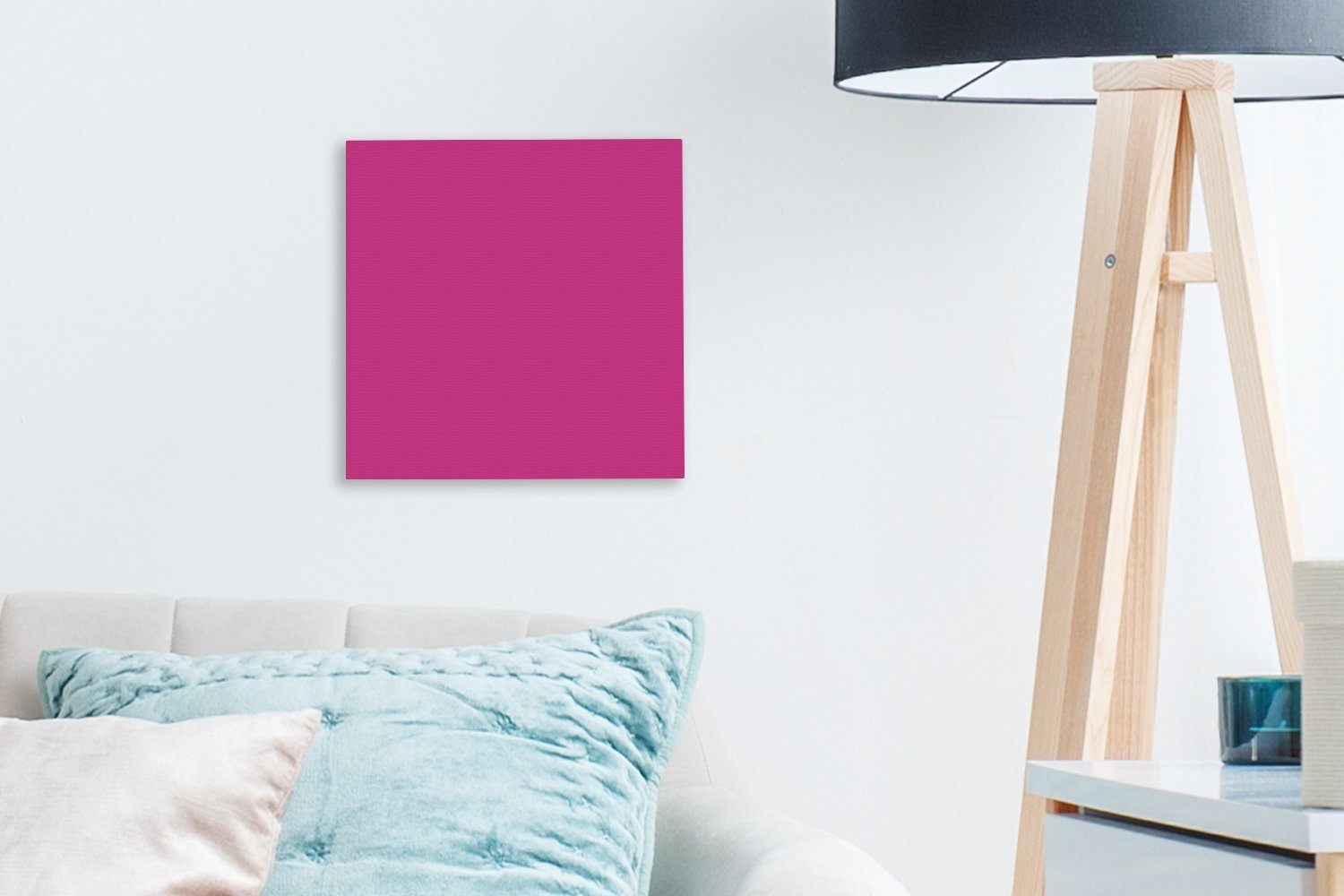 Schlafzimmer (1 Leinwand bunt - Leinwandbild Wohnzimmer Neon Fuchsia St), - Farben, Bilder für OneMillionCanvasses®