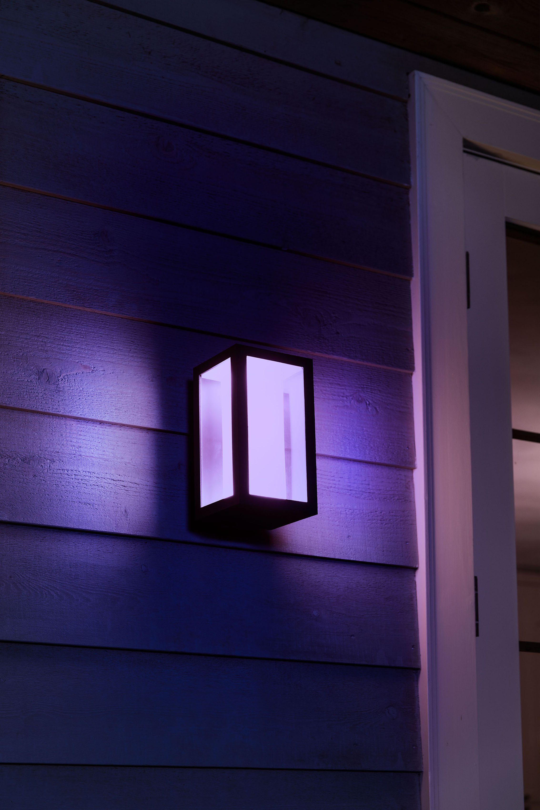 Philips Hue LED Außen-Wandleuchte Kaltweiß, Extra-Warmweiß, Tageslichtweiß, fest integriert, Smart Helligkeitsstufen, Home, Impress, Leuchtdauer Dimmfunktion, Warmweiß mehrere einstellbar, LED Neutralweiß