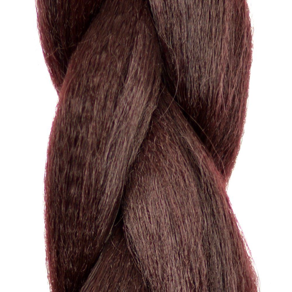 Bordeaux 3er Premium BRAIDS! YOUR 10-AY Flechthaar Kunsthaar-Extension mit im Pack 2m MyBraids Braids Zöpfe 1-farbig Länge